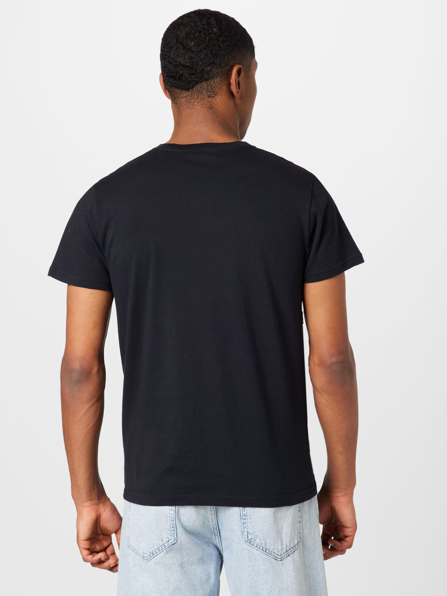 HOLLISTER Tricou negru / alb - Pled.ro