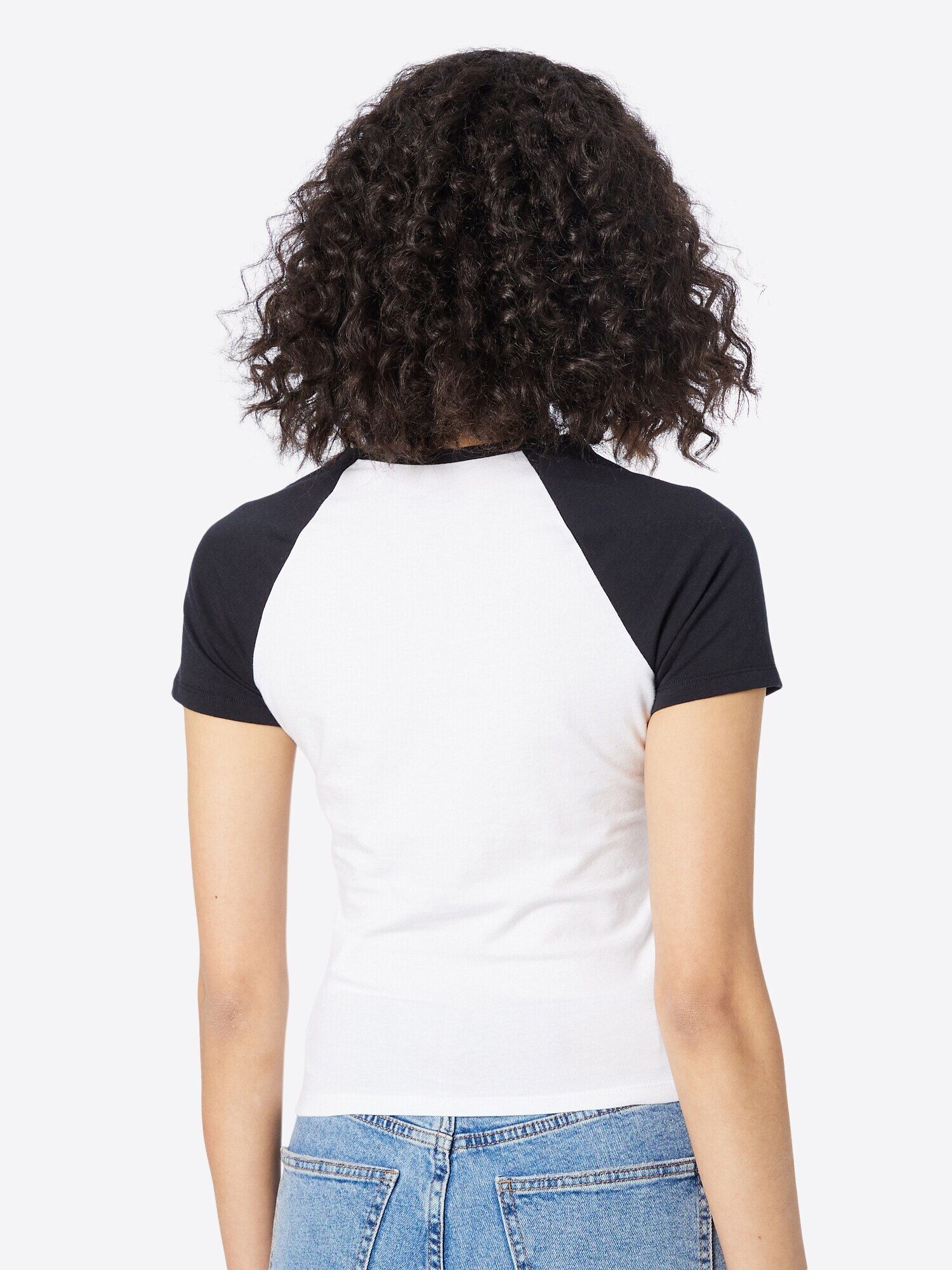 HOLLISTER Tricou negru / alb - Pled.ro