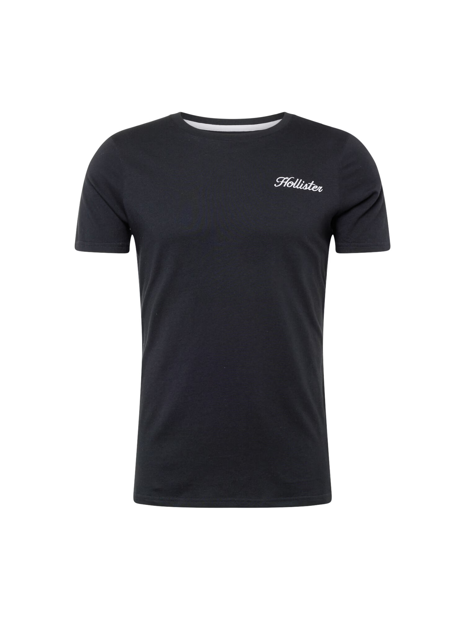 HOLLISTER Tricou negru / alb - Pled.ro