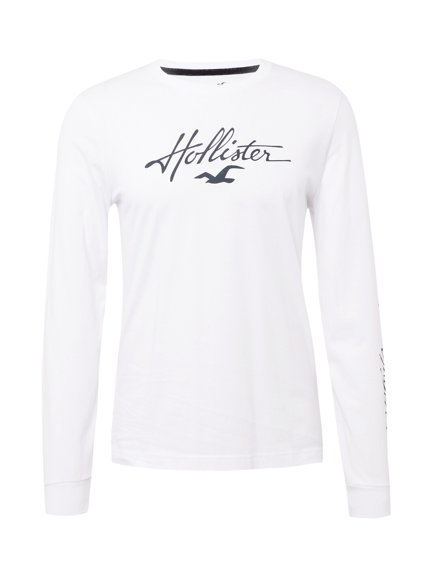 HOLLISTER Tricou negru / alb - Pled.ro