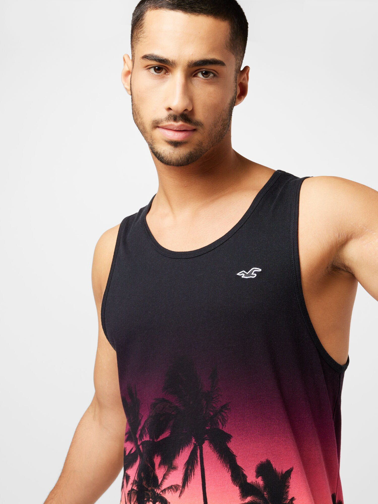 HOLLISTER Tricou portocaliu deschis / roz / negru / alb murdar - Pled.ro