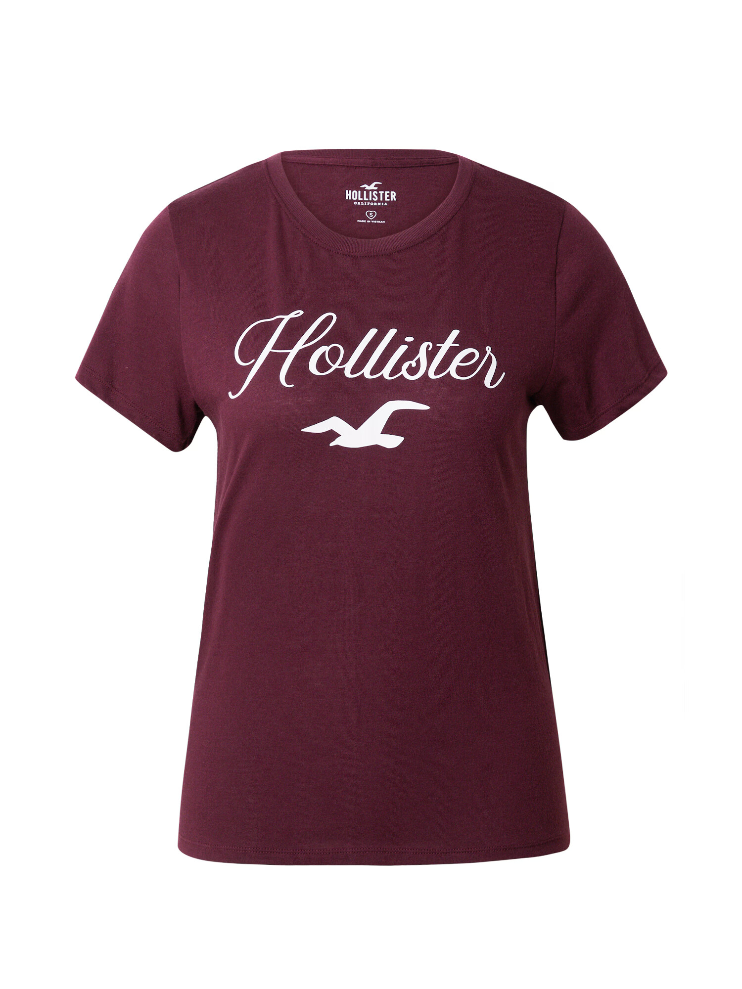 HOLLISTER Tricou roșu / alb - Pled.ro