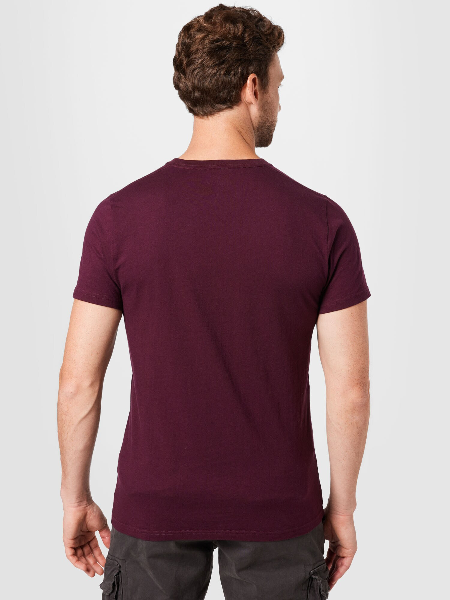 HOLLISTER Tricou roșu burgundy - Pled.ro