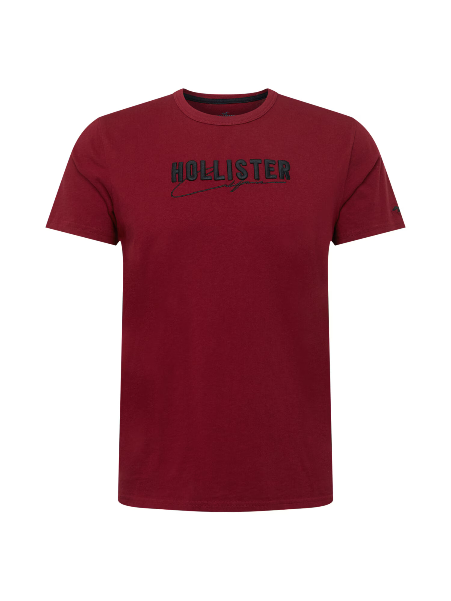 HOLLISTER Tricou roșu cireș / negru - Pled.ro