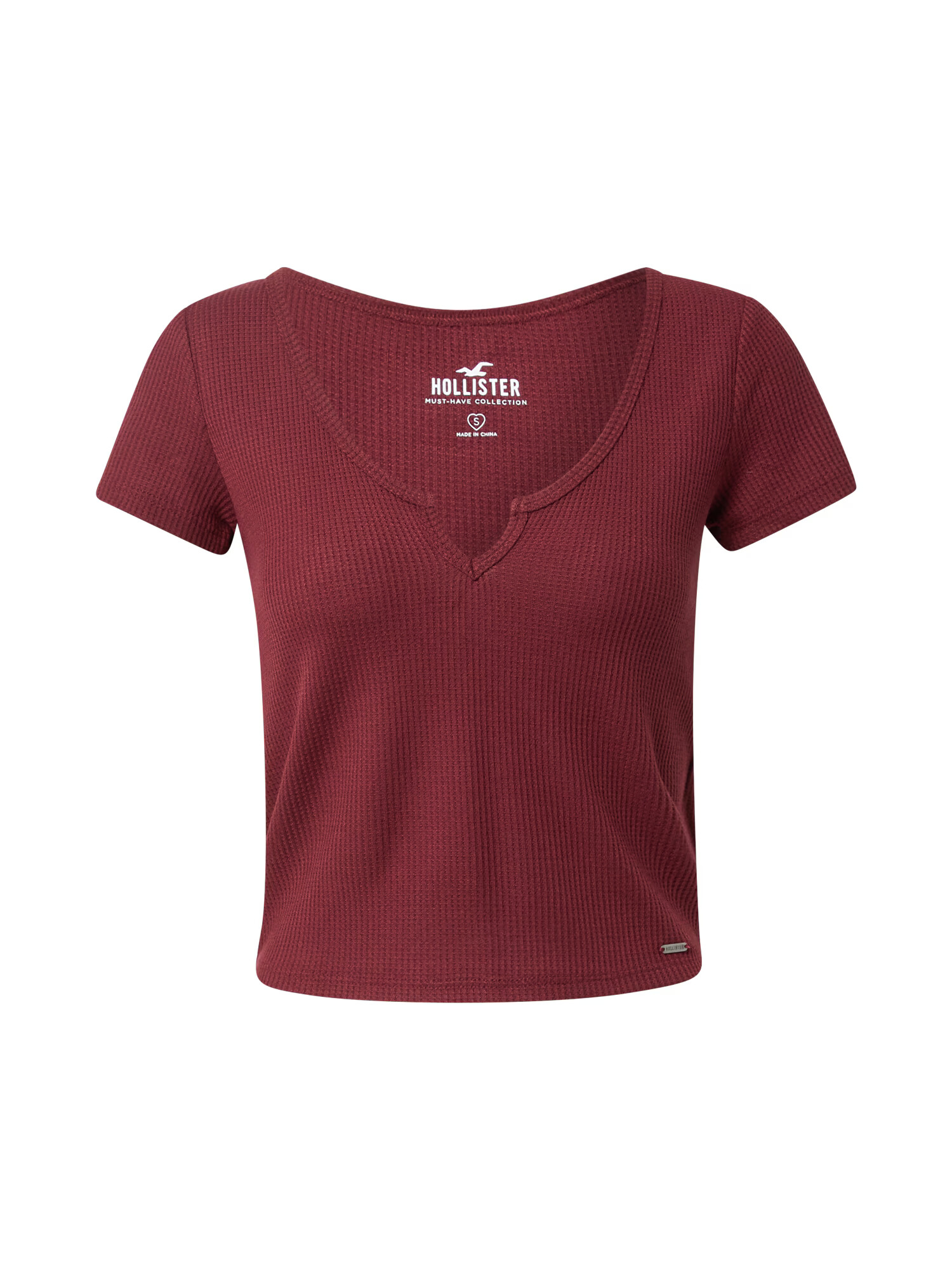 HOLLISTER Tricou roşu închis - Pled.ro