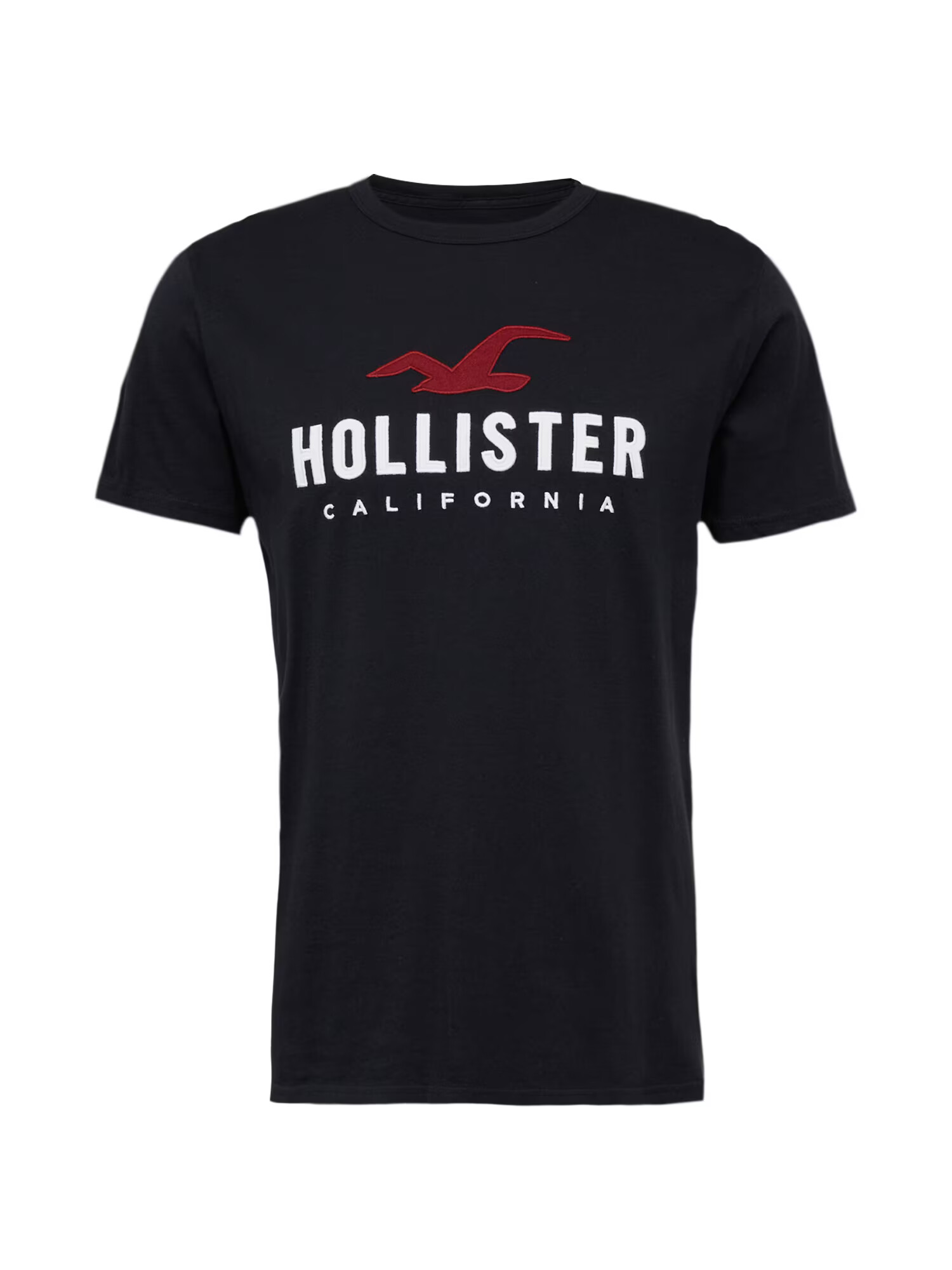 HOLLISTER Tricou roşu închis / negru / alb - Pled.ro