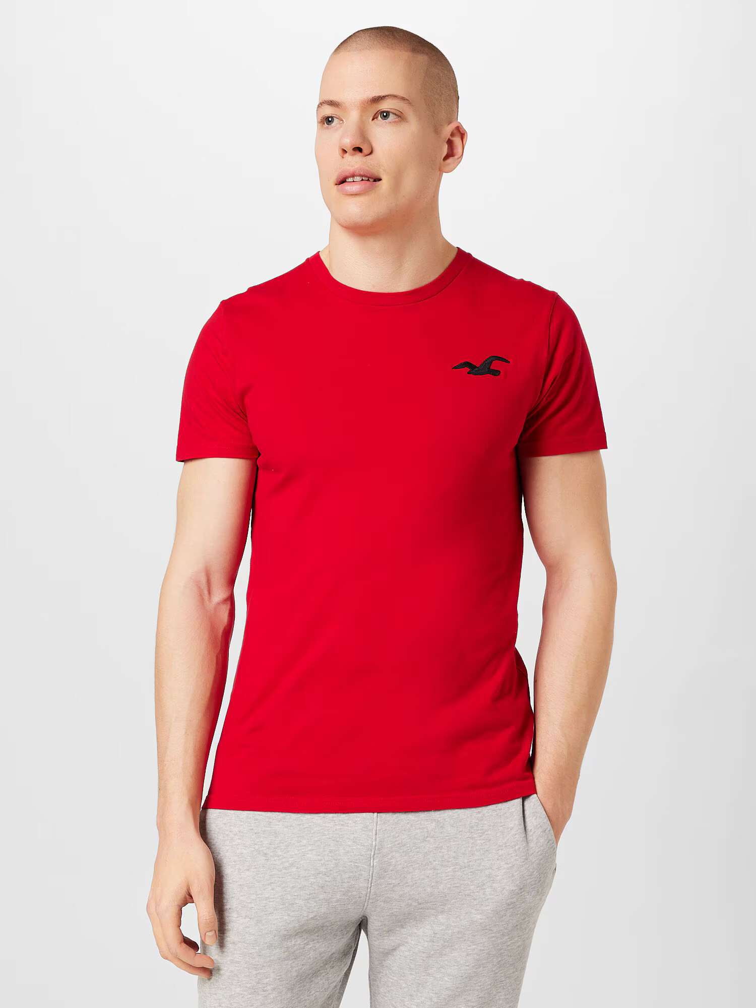 HOLLISTER Tricou roșu / negru - Pled.ro