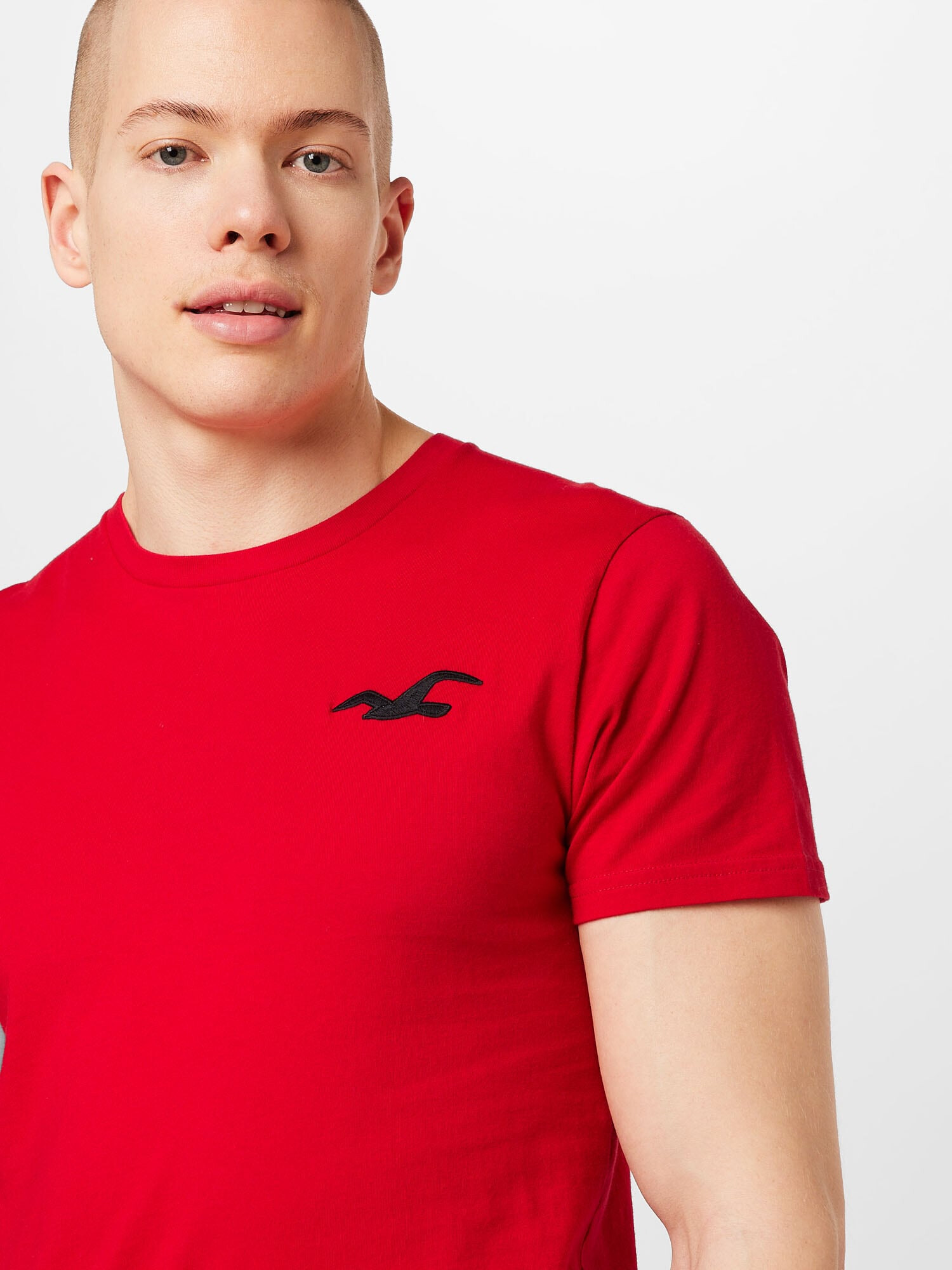 HOLLISTER Tricou roșu / negru - Pled.ro