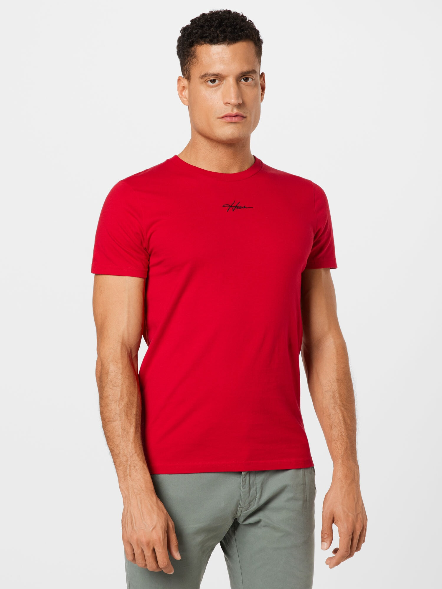 HOLLISTER Tricou roșu / negru - Pled.ro