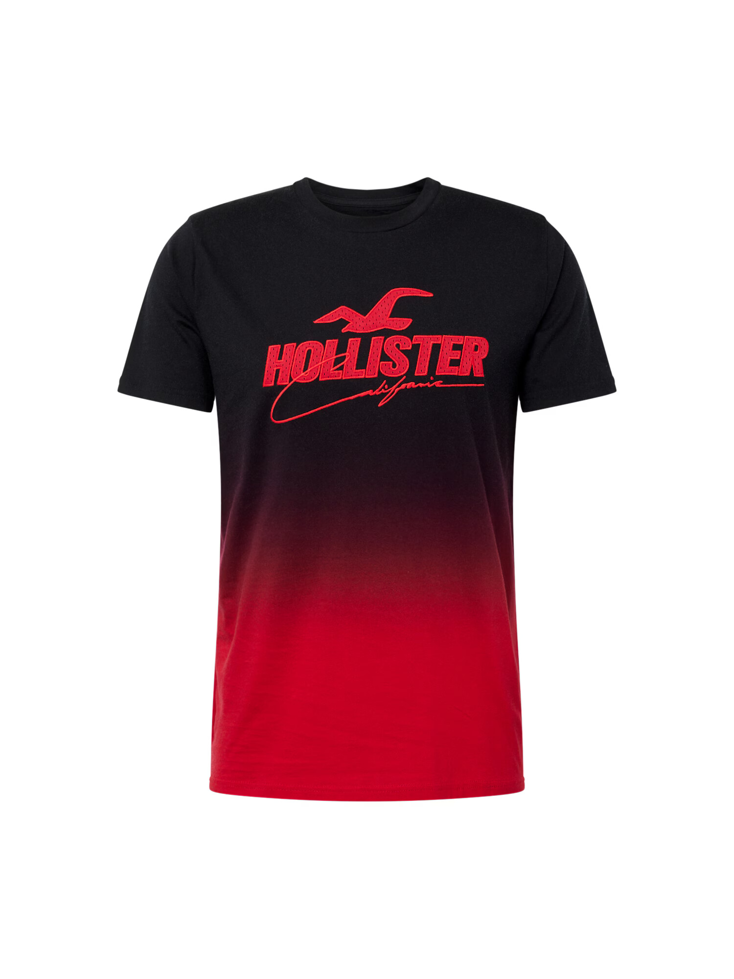 HOLLISTER Tricou roșu / negru - Pled.ro