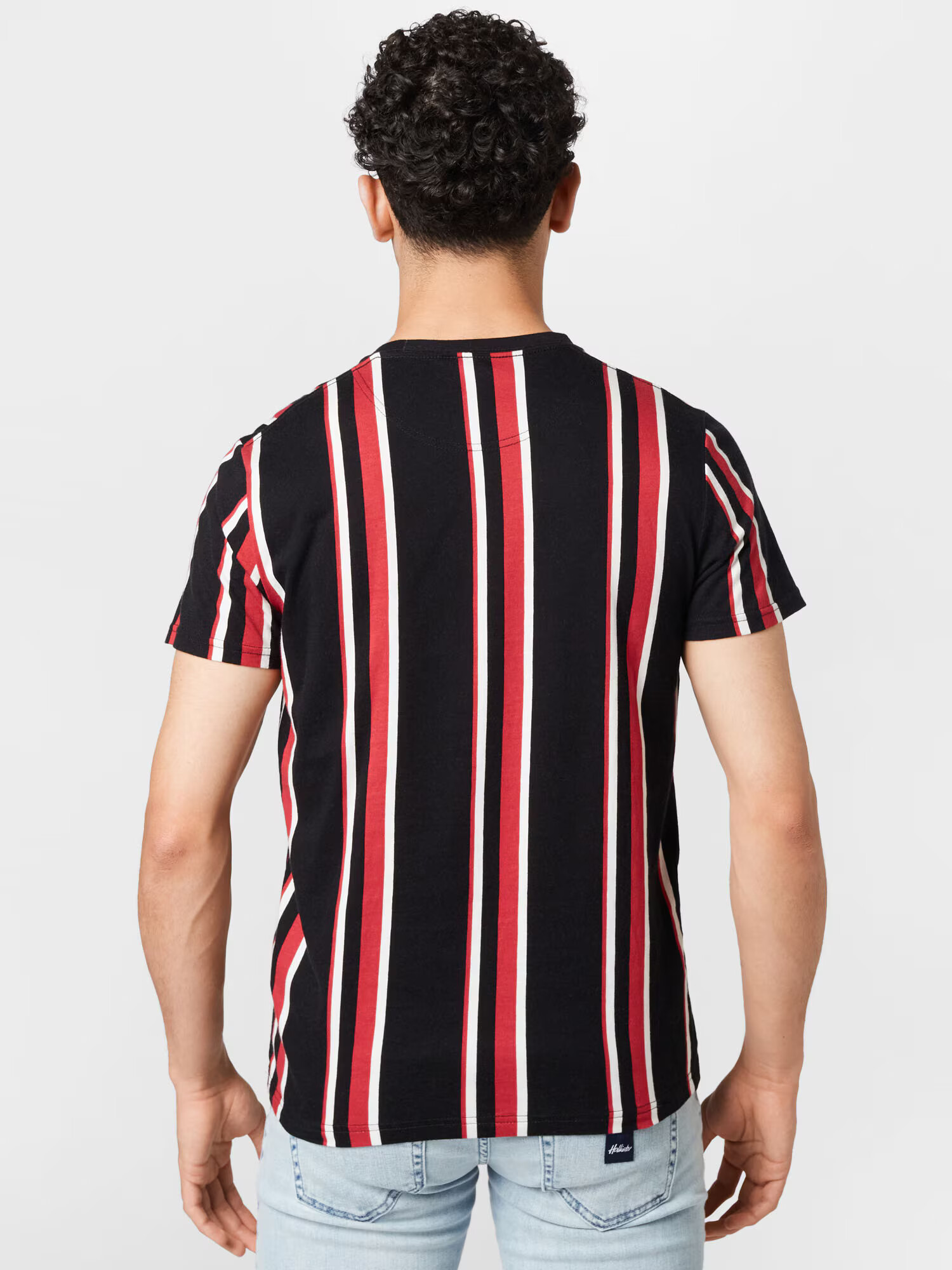 HOLLISTER Tricou roșu / negru / alb - Pled.ro