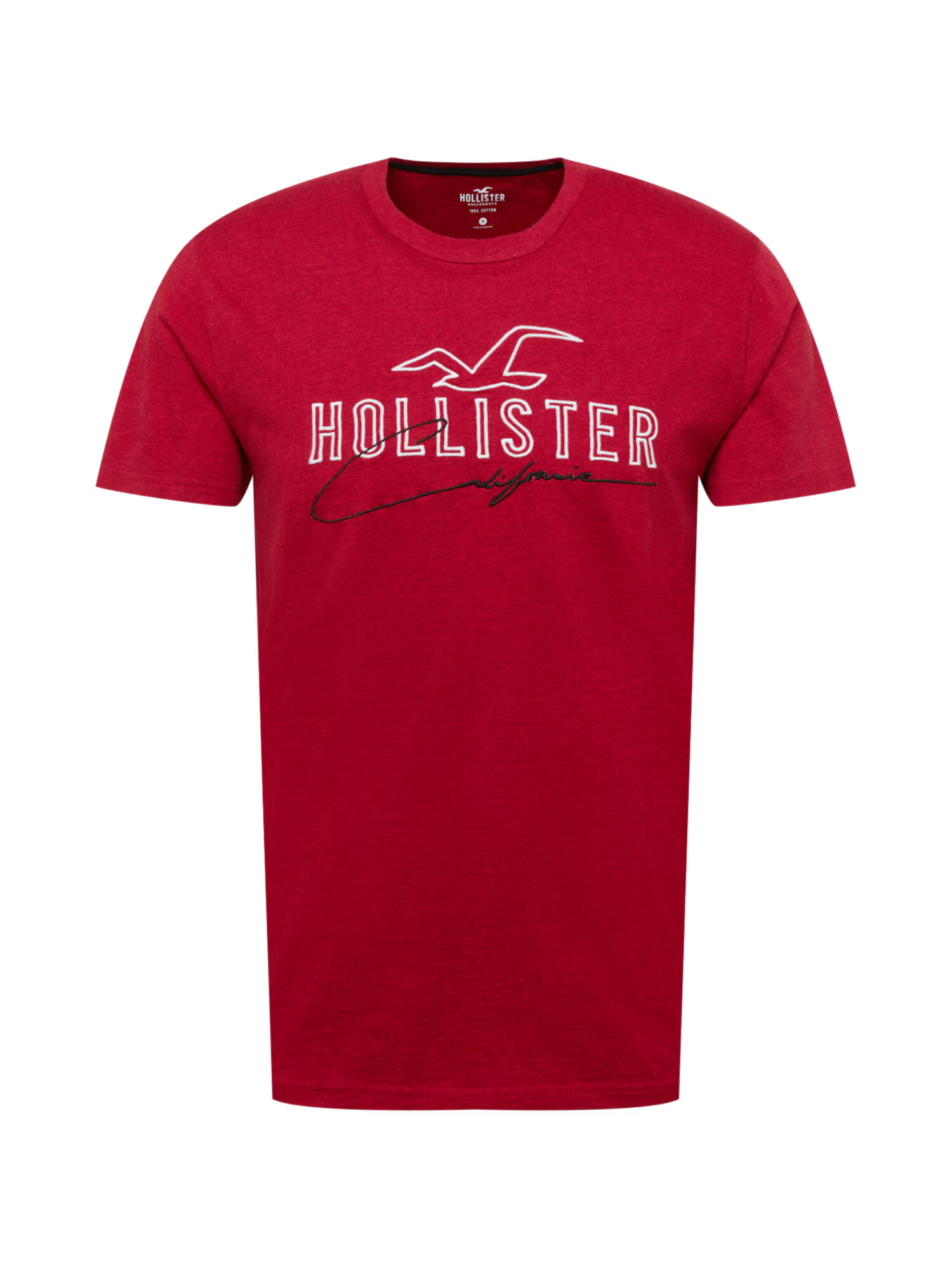 HOLLISTER Tricou roșu / negru / alb - Pled.ro