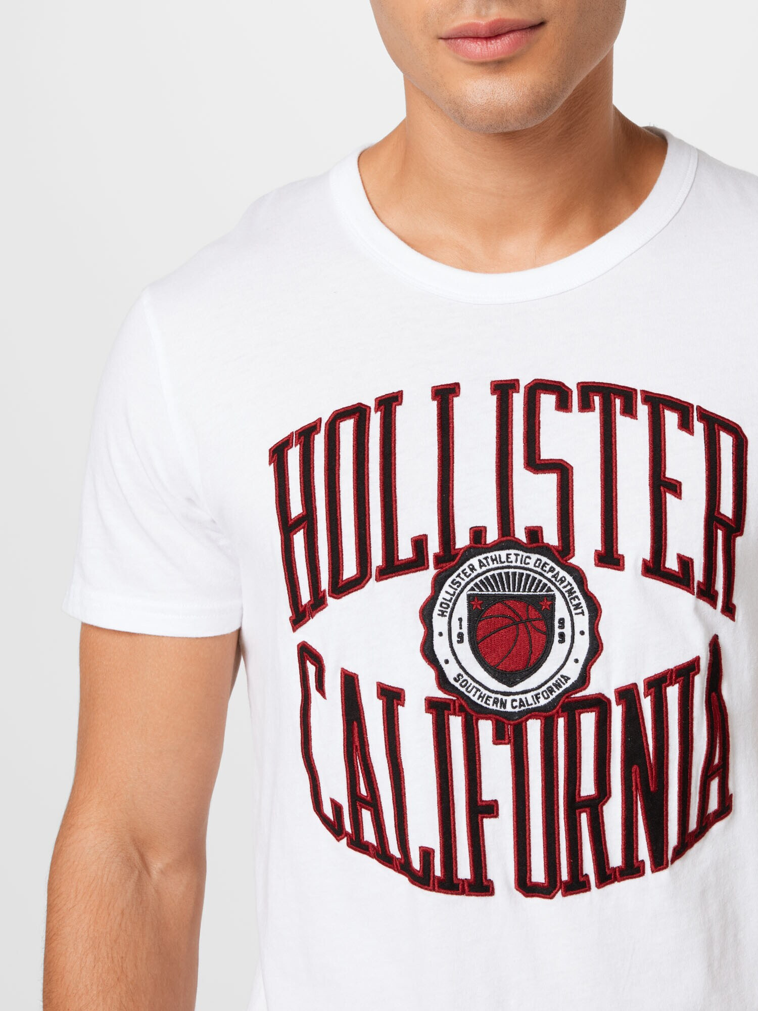 HOLLISTER Tricou roșu / negru / alb - Pled.ro