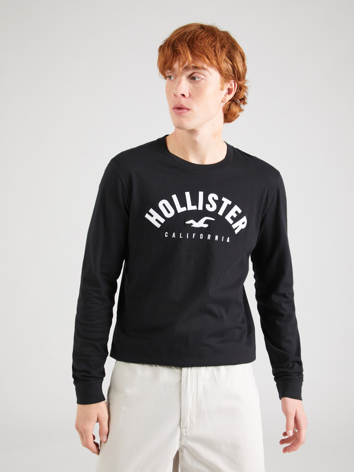 HOLLISTER Tricou roșu / negru / alb - Pled.ro