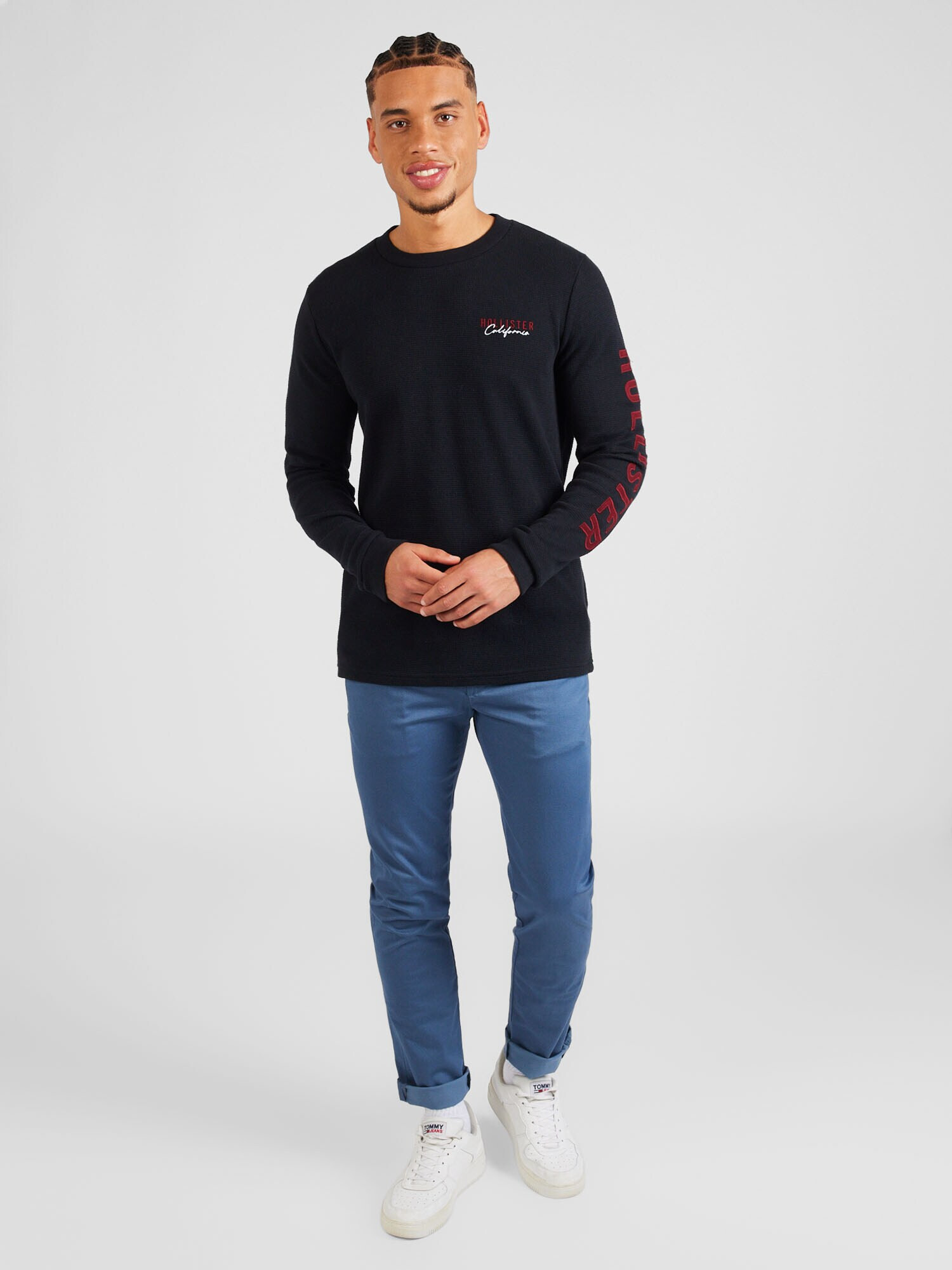 HOLLISTER Tricou roșu / negru / alb - Pled.ro