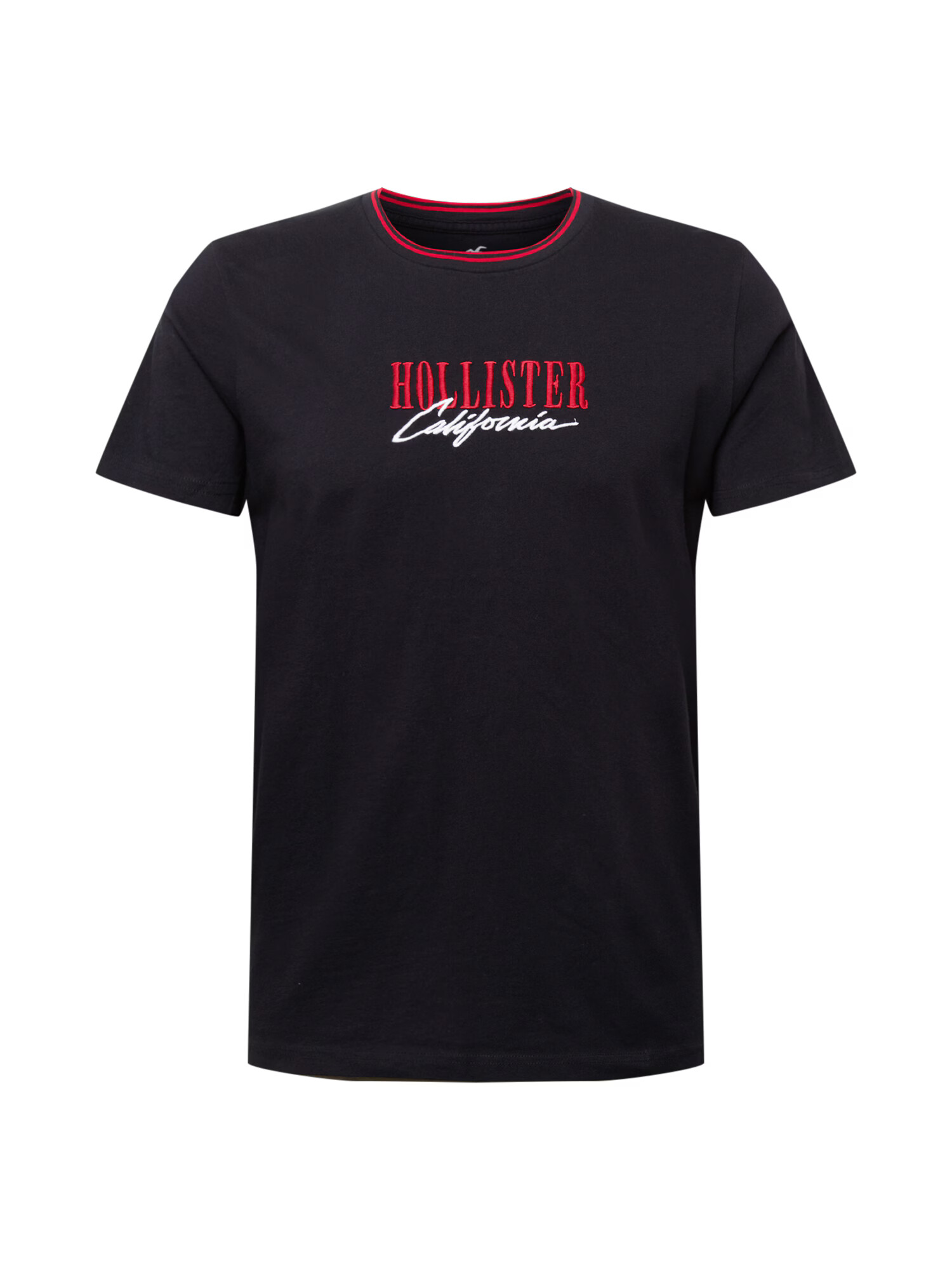 HOLLISTER Tricou roșu / negru / alb - Pled.ro