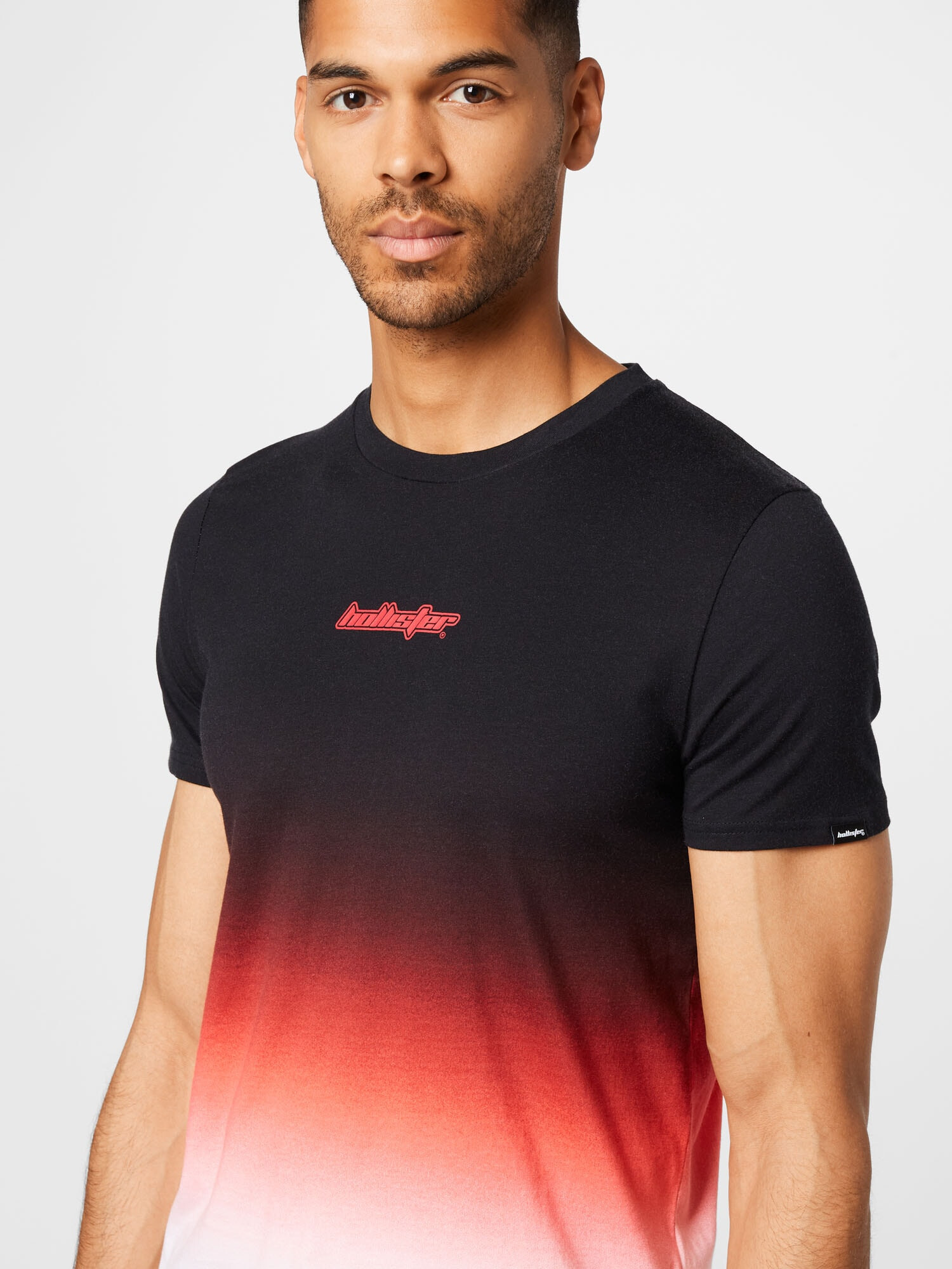 HOLLISTER Tricou roșu / negru / alb - Pled.ro