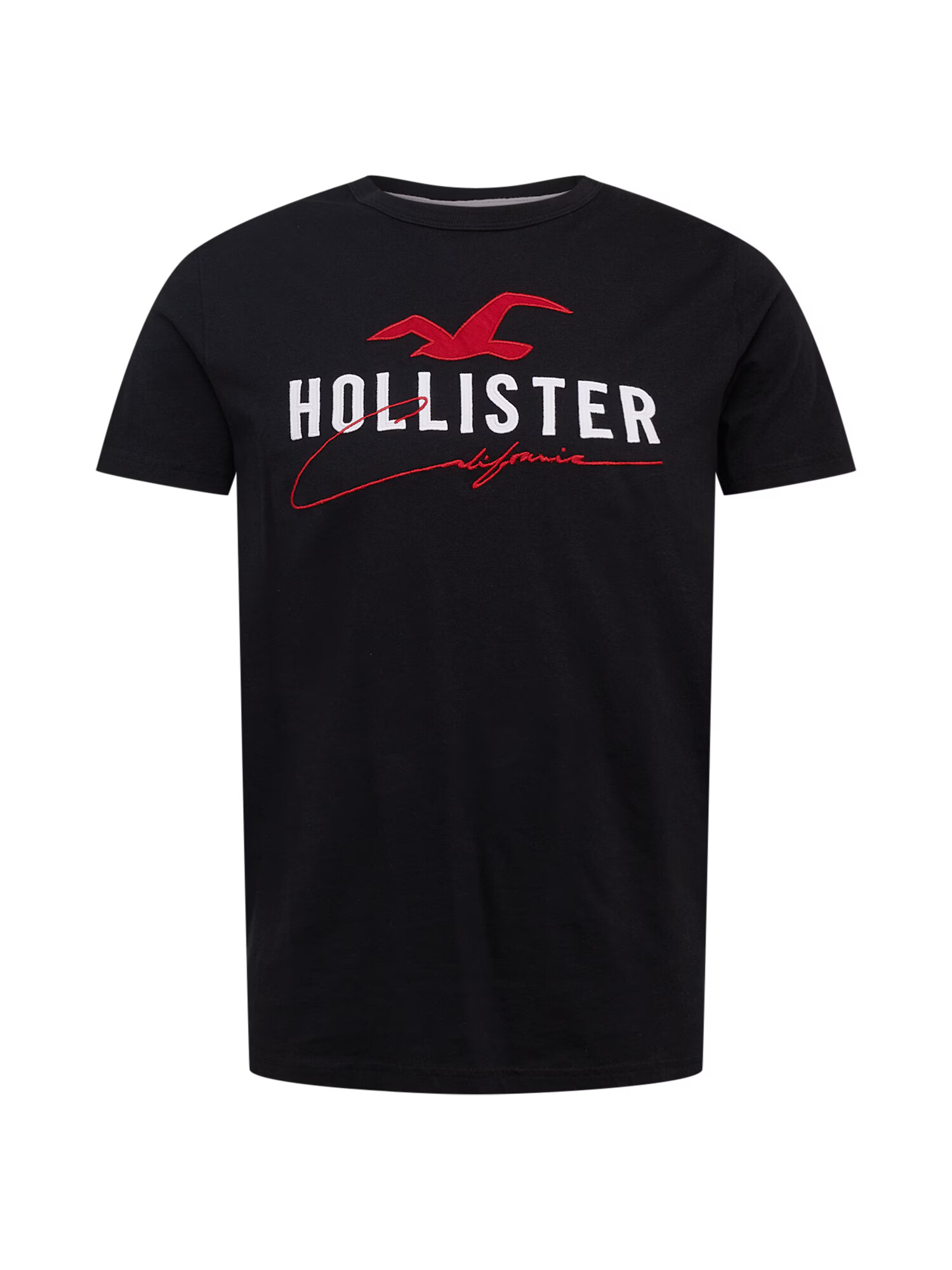 HOLLISTER Tricou roșu / negru / alb - Pled.ro