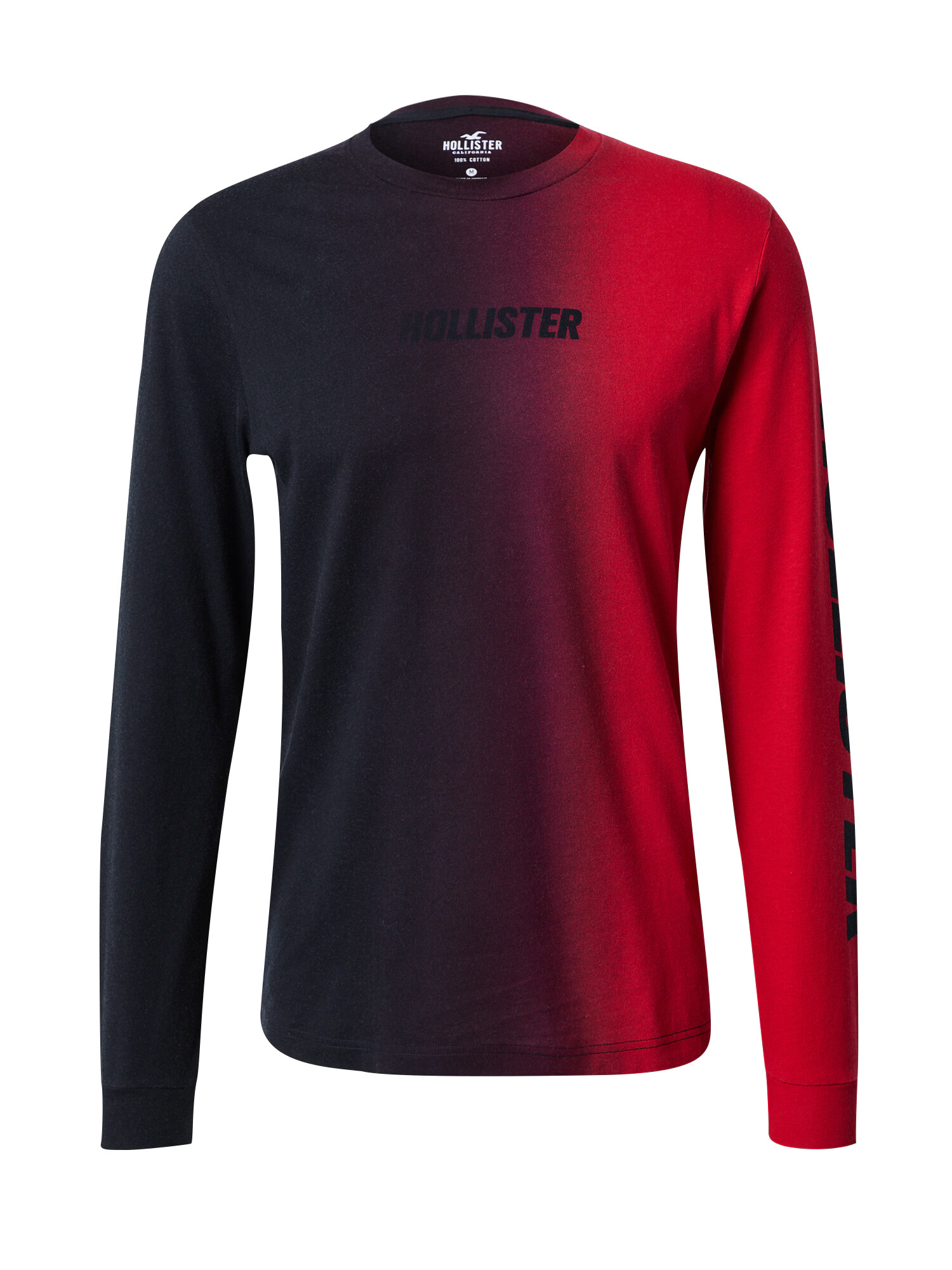 HOLLISTER Tricou roșu / roșu-violet / negru - Pled.ro