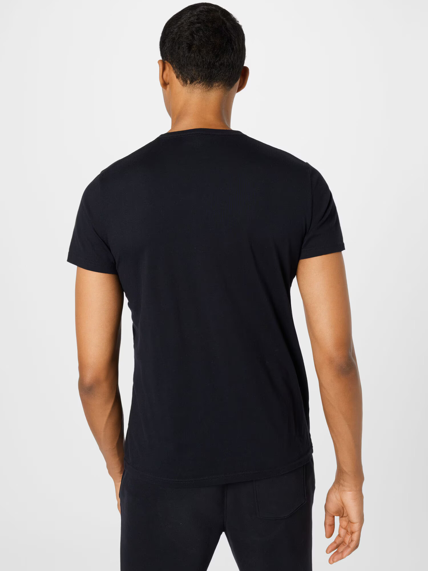 HOLLISTER Tricou roz / negru / alb - Pled.ro