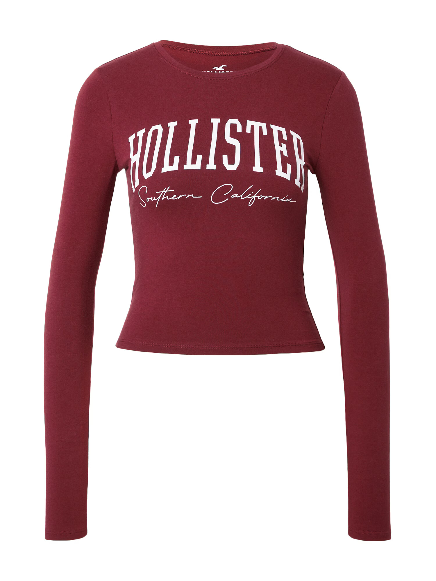 HOLLISTER Tricou roz zmeură / alb - Pled.ro