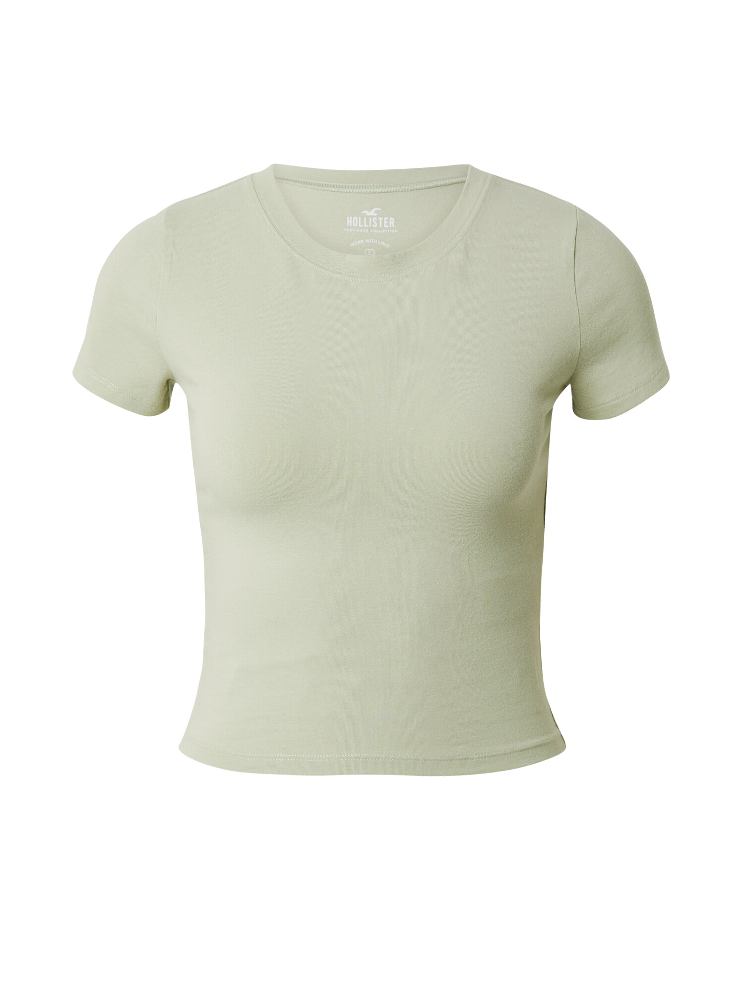 HOLLISTER Tricou verde deschis - Pled.ro