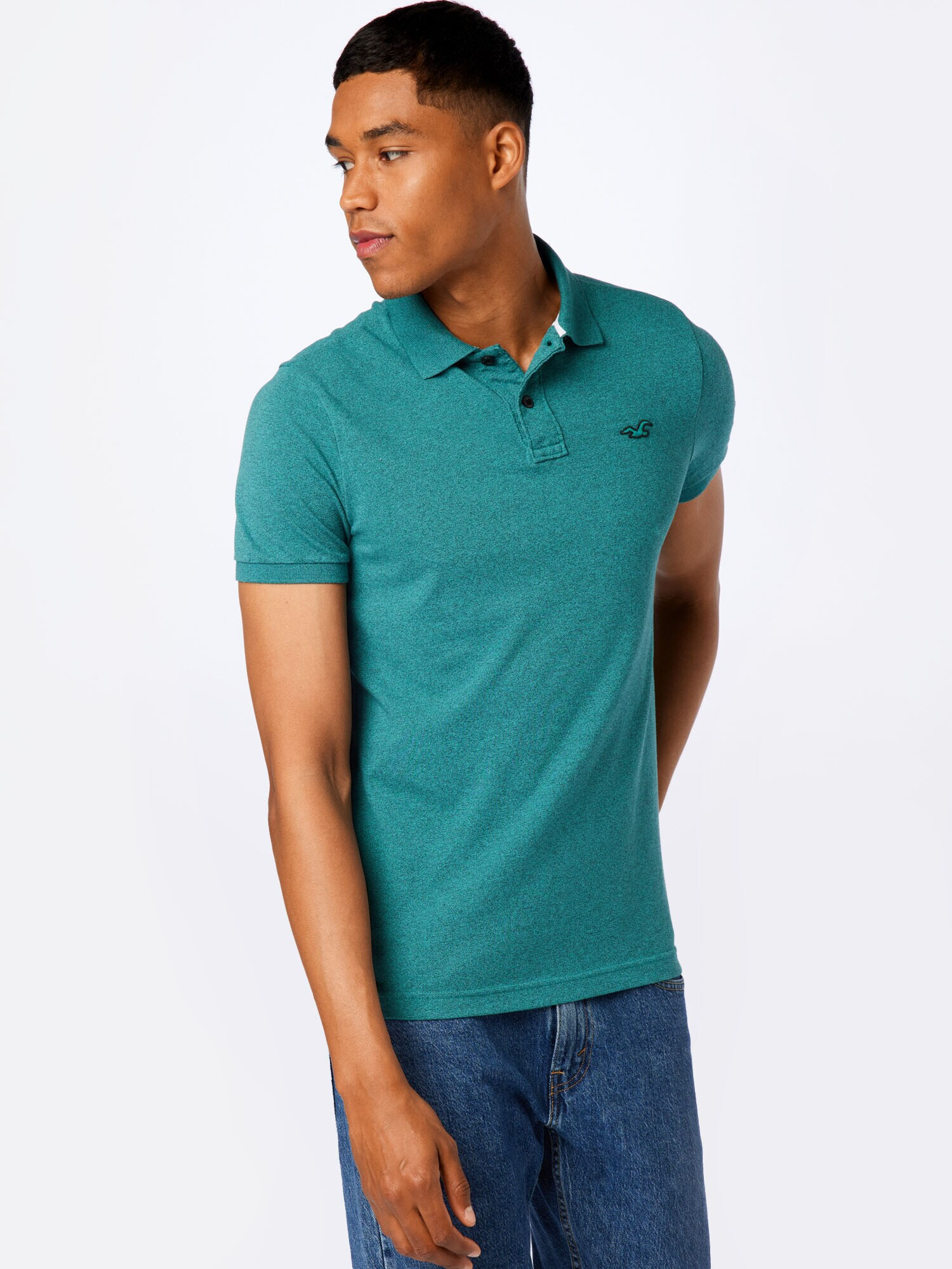 HOLLISTER Tricou verde jad - Pled.ro