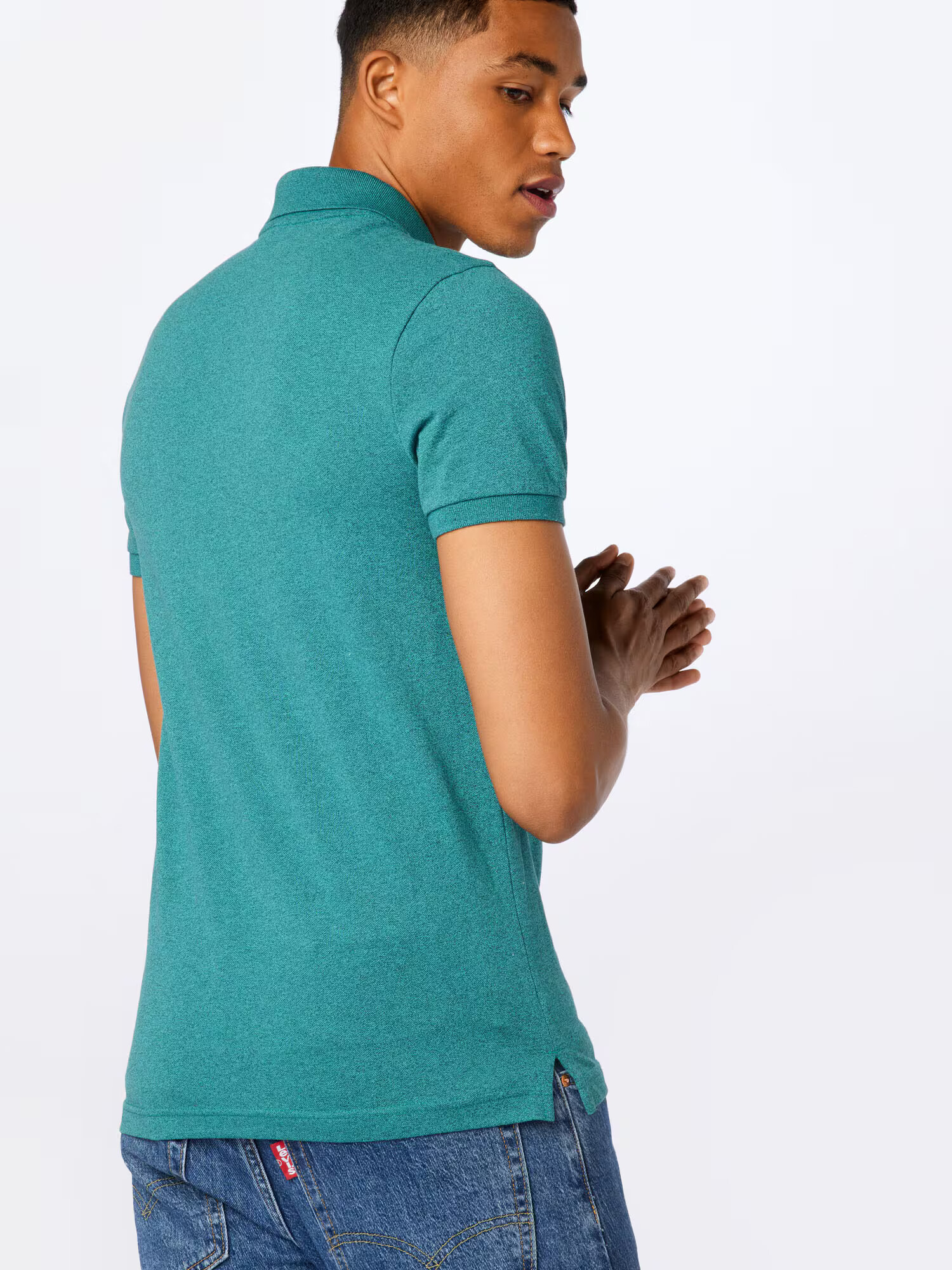 HOLLISTER Tricou verde jad - Pled.ro