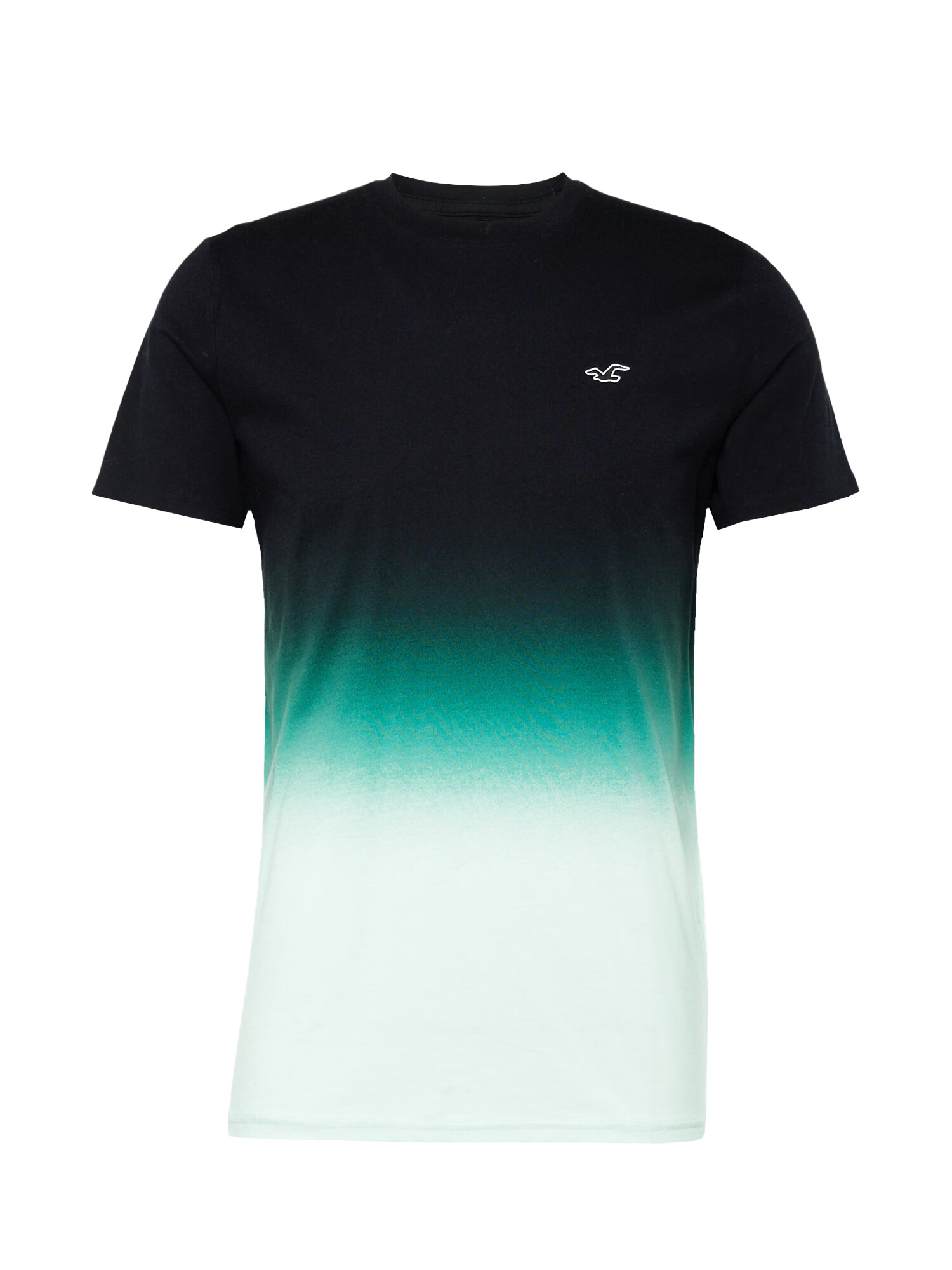 HOLLISTER Tricou verde jad / negru / alb - Pled.ro