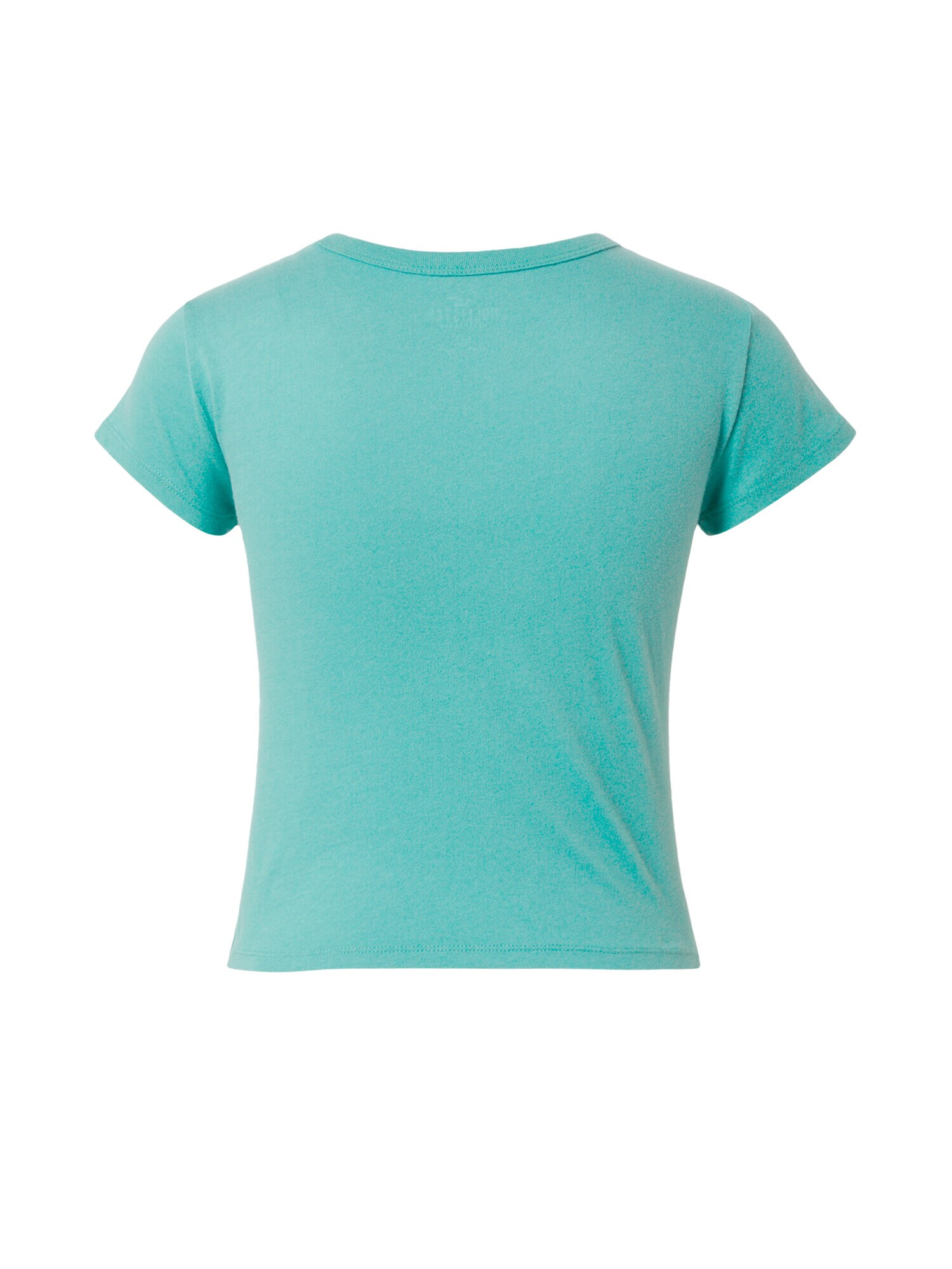 HOLLISTER Tricou verde mentă / alb - Pled.ro