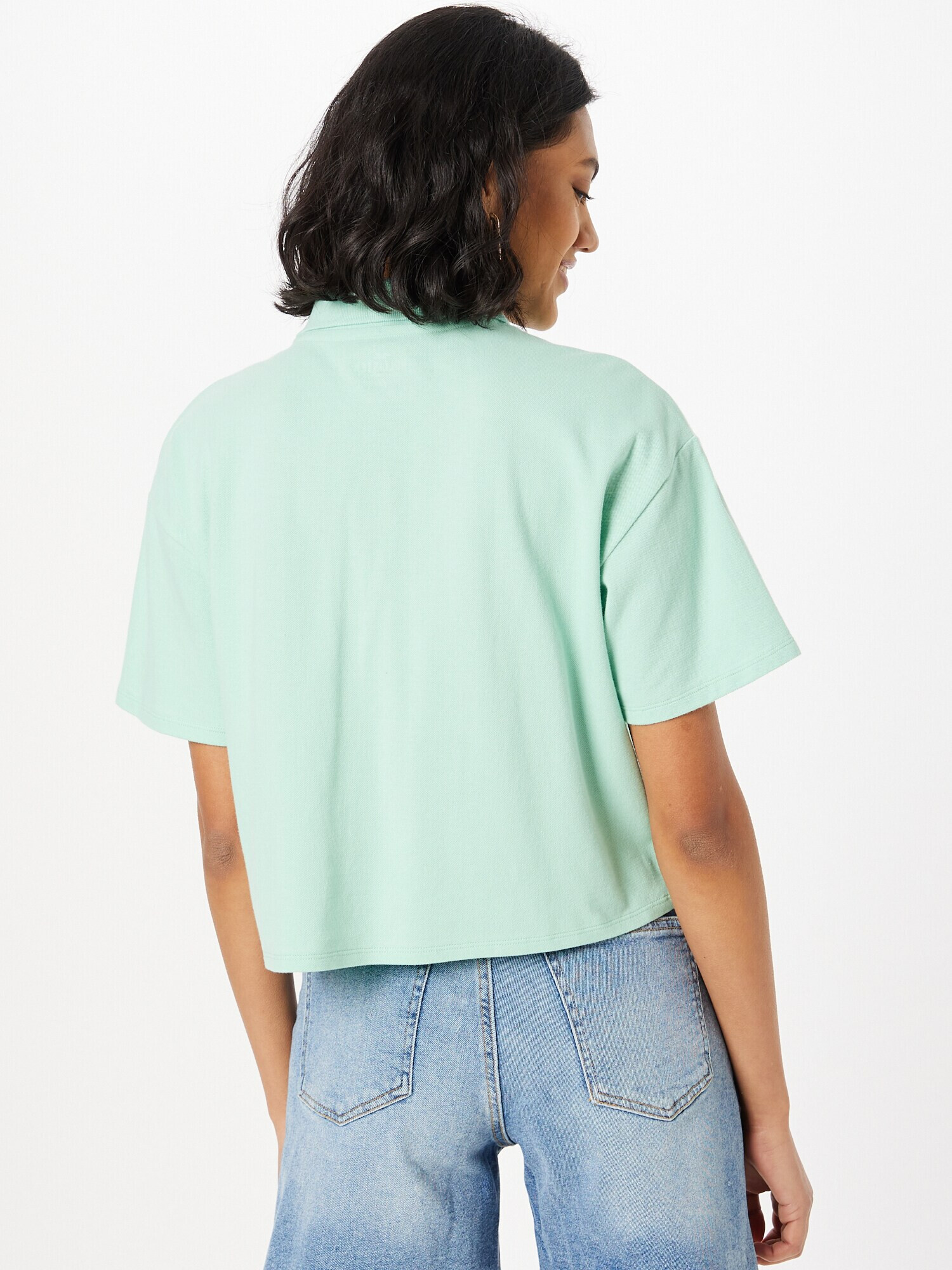 HOLLISTER Tricou verde pastel - Pled.ro