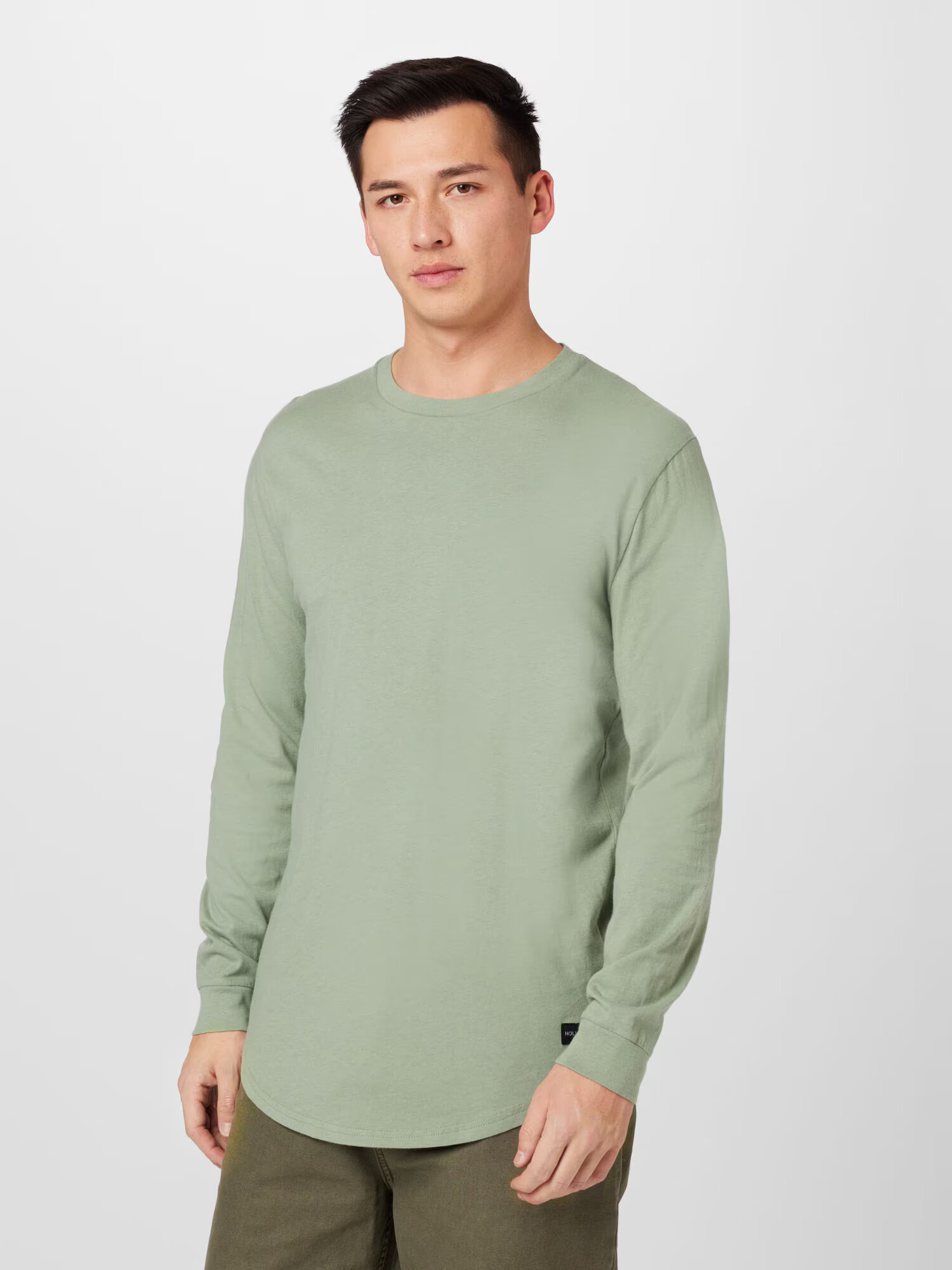 HOLLISTER Tricou verde pastel - Pled.ro