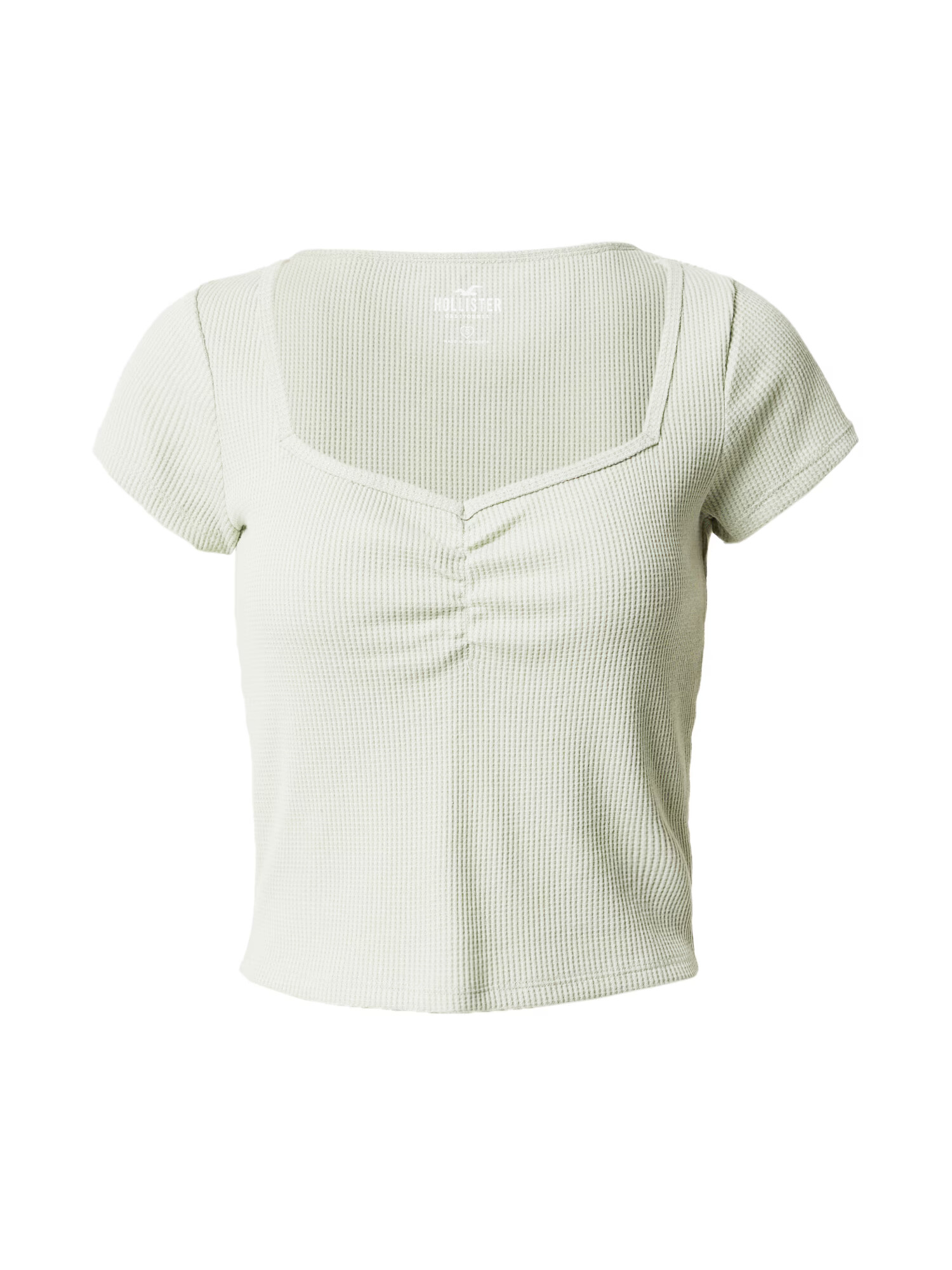 HOLLISTER Tricou verde pastel - Pled.ro