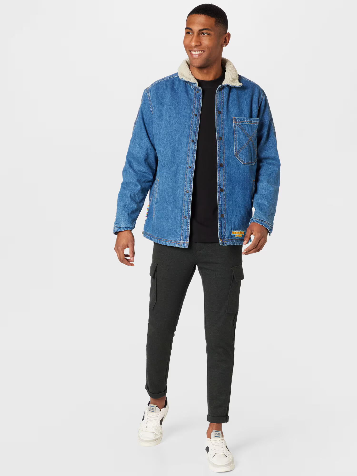 HOMEBOY Geacă de primăvară-toamnă 'SHERPA Jacket Denim' albastru denim - Pled.ro