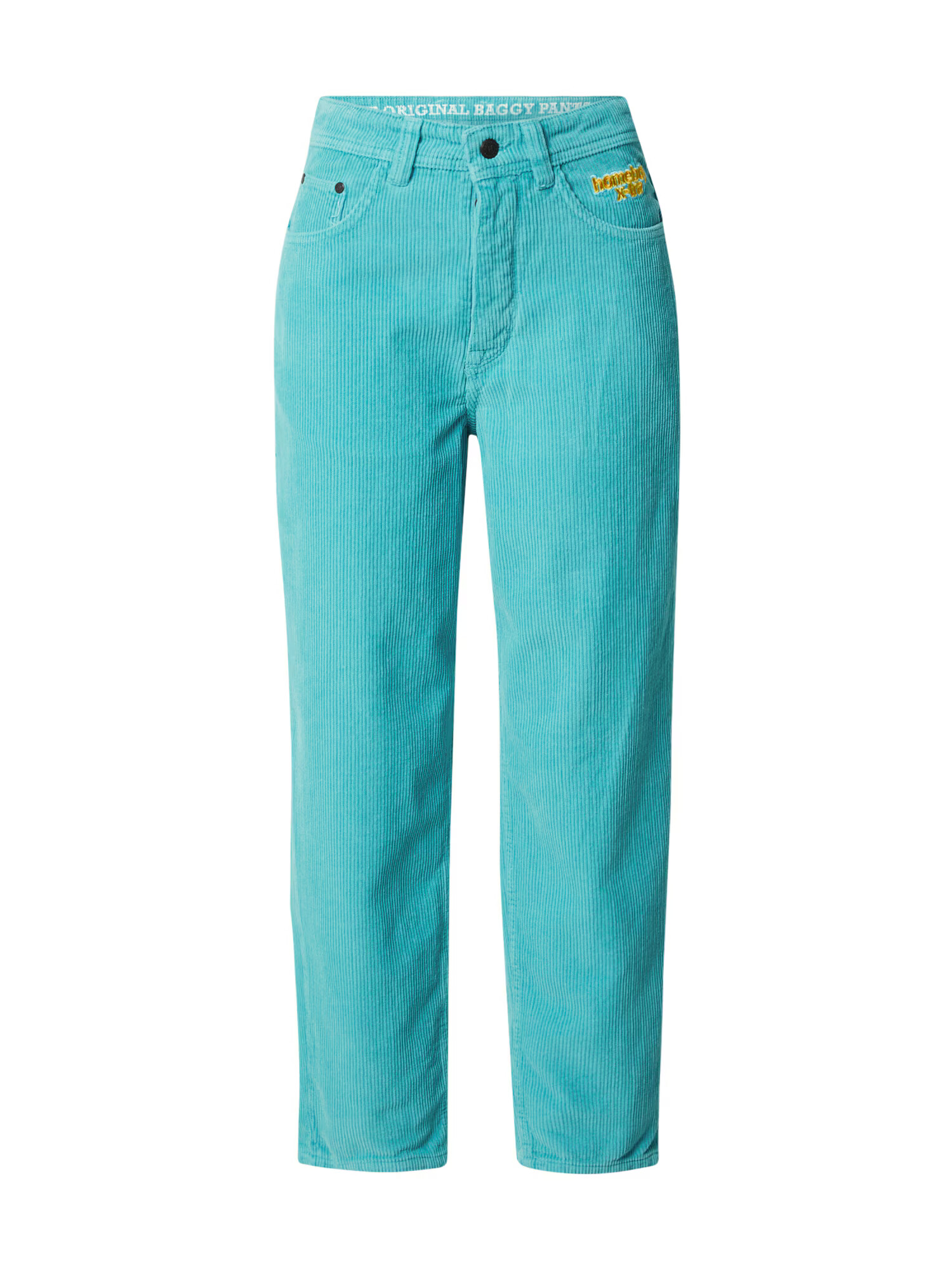 HOMEBOY Pantaloni albastru aqua / galben auriu - Pled.ro