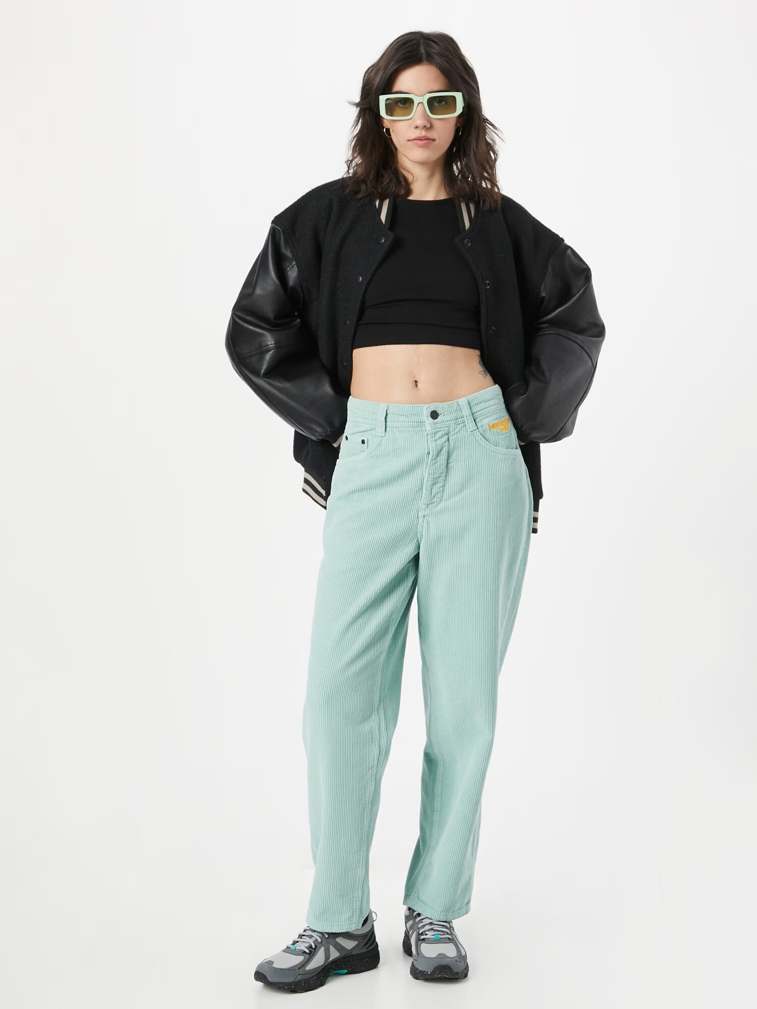 HOMEBOY Pantaloni galben auriu / verde pastel - Pled.ro