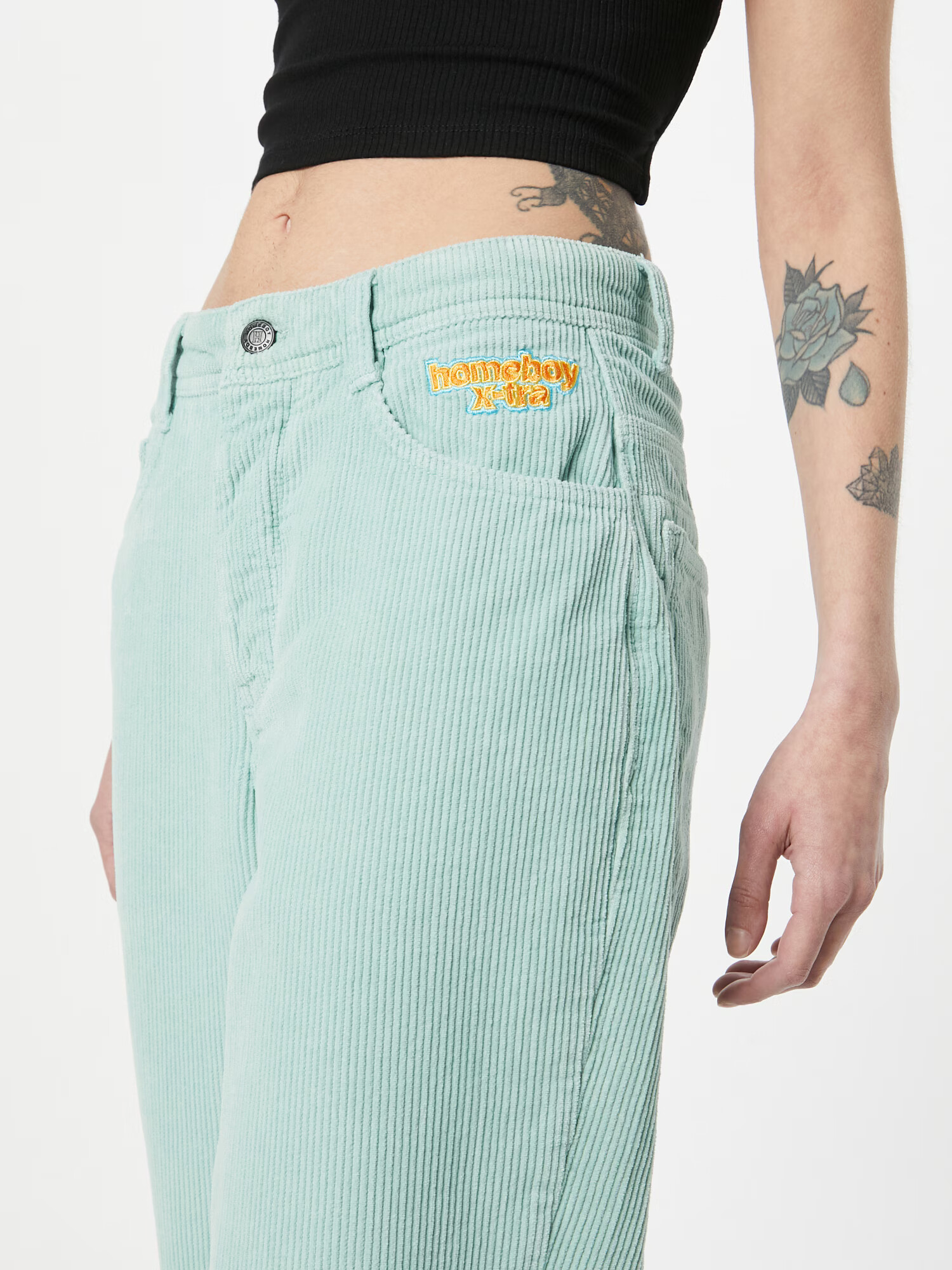 HOMEBOY Pantaloni galben auriu / verde pastel - Pled.ro