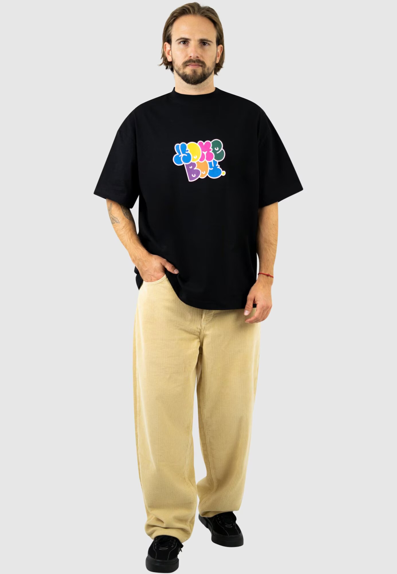 HOMEBOY Tricou 'Bubbles' albastru regal / galben / mov închis / negru - Pled.ro