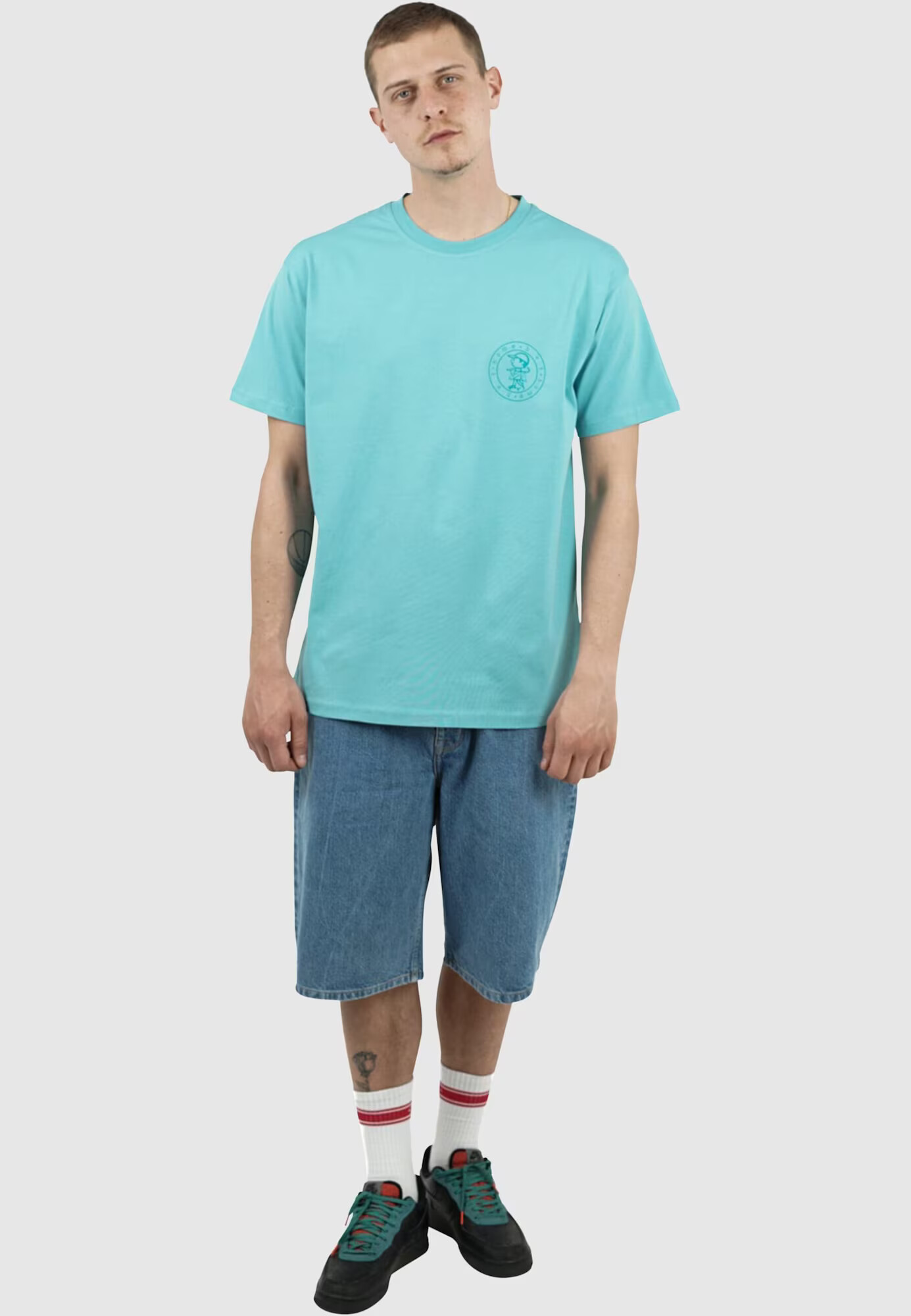 HOMEBOY Tricou 'Hans' opal / albastru pastel - Pled.ro