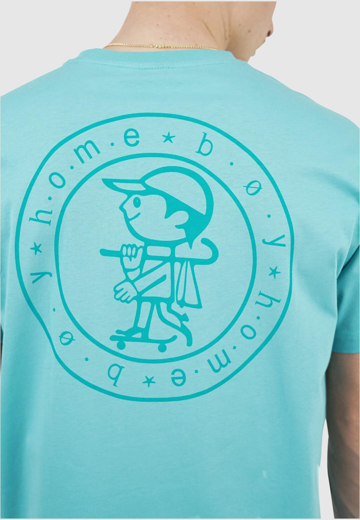 HOMEBOY Tricou 'Hans' opal / albastru pastel - Pled.ro