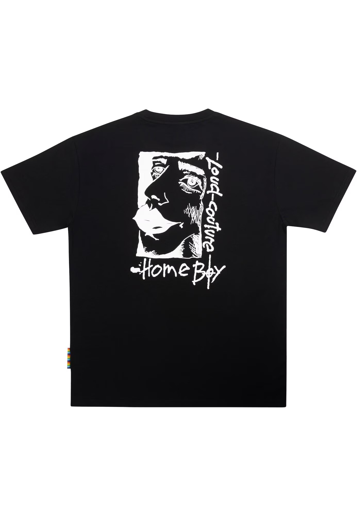 HOMEBOY Tricou negru / alb - Pled.ro