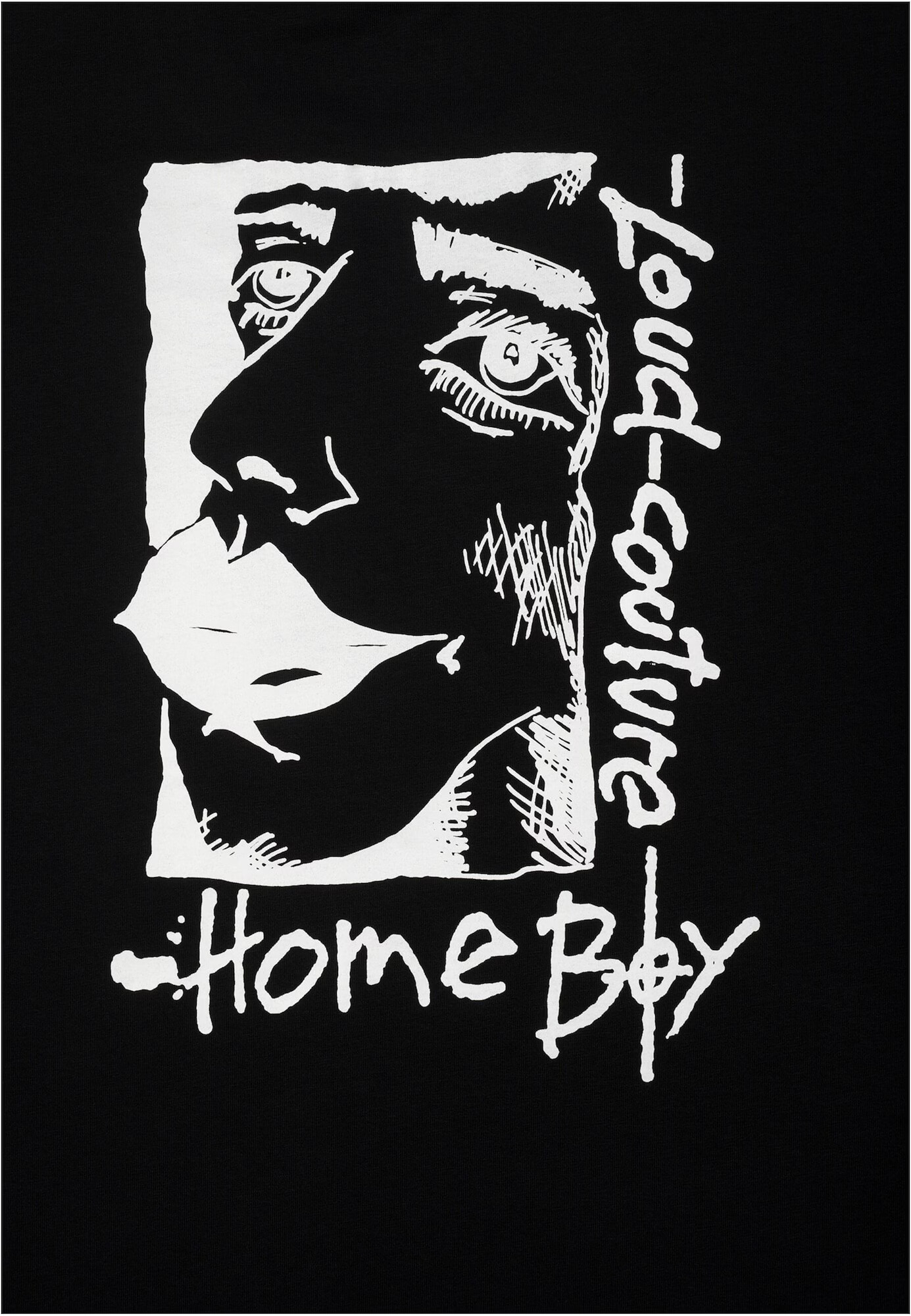 HOMEBOY Tricou negru / alb - Pled.ro