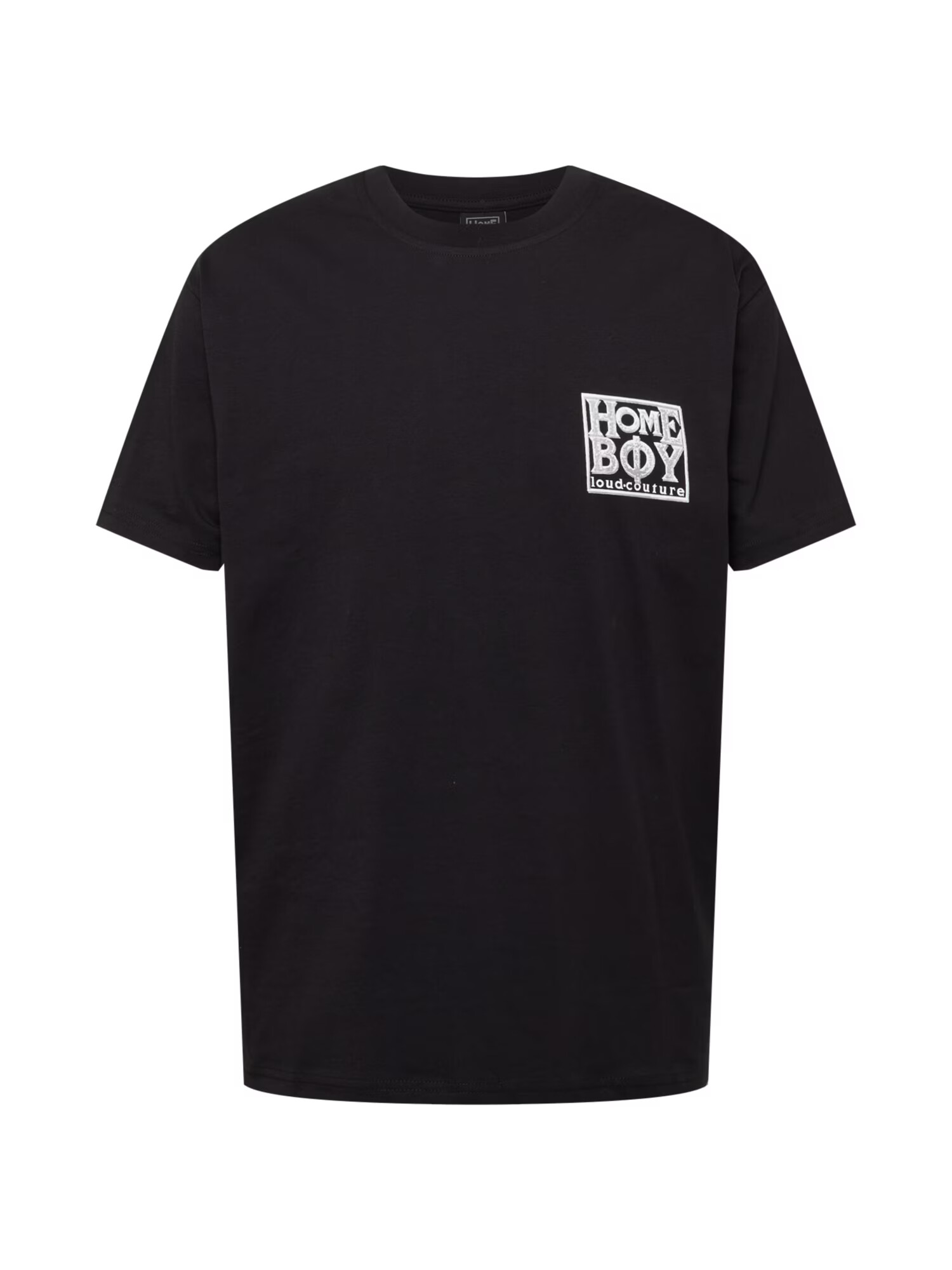 HOMEBOY Tricou 'Old School' negru / alb - Pled.ro