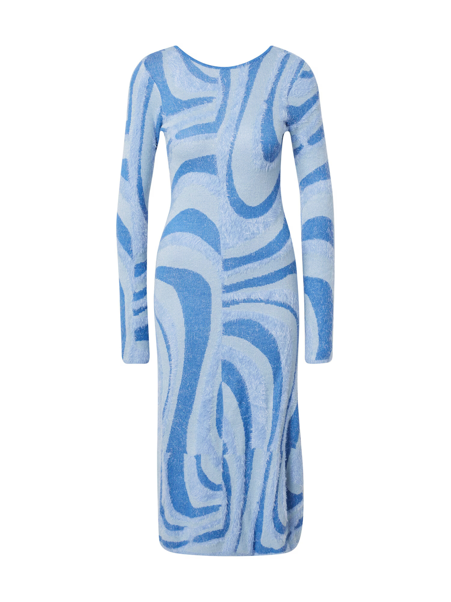 House of Sunny Rochie tricotat 'THE BLUE MOON' albastru / albastru deschis - Pled.ro