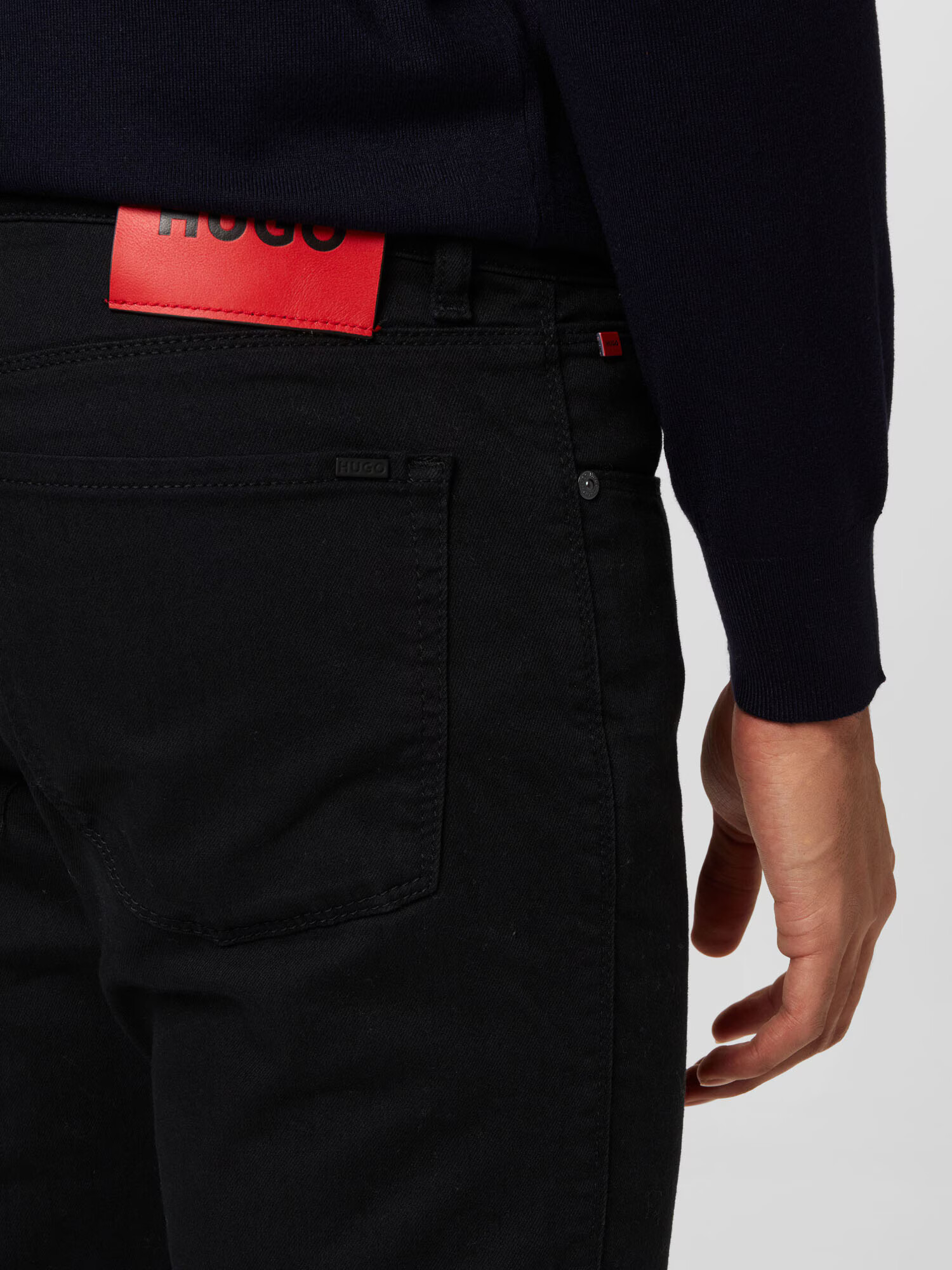 HUGO Red Jeans 'HUGO 708' roșu / negru denim - Pled.ro