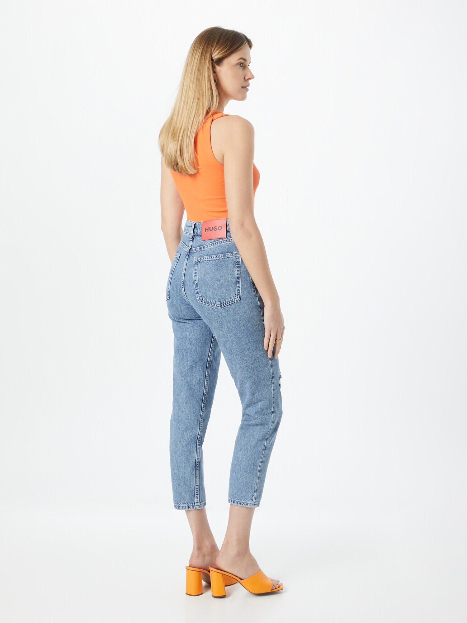 HUGO Jeans albastru denim - Pled.ro