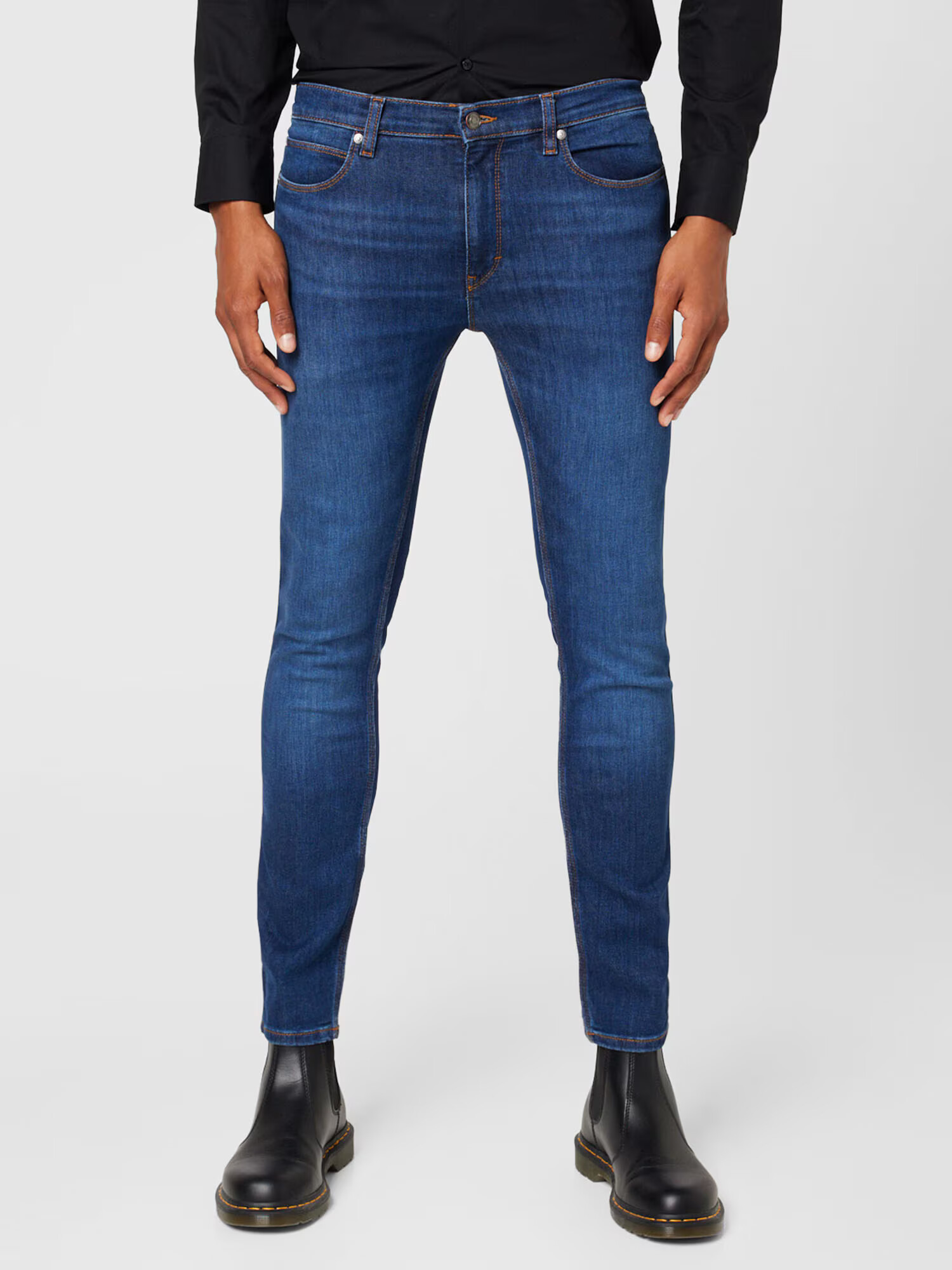 HUGO Jeans albastru denim - Pled.ro