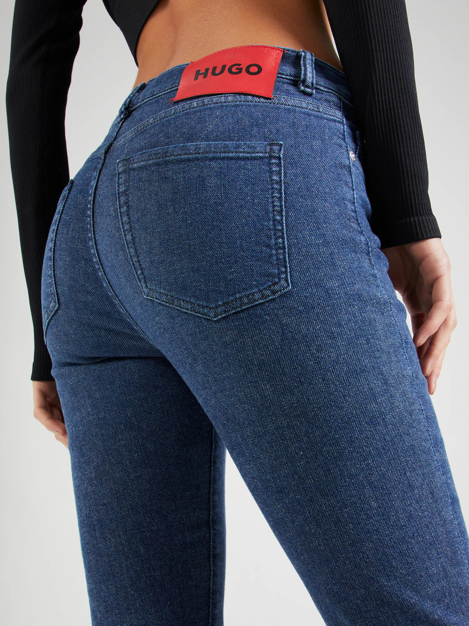 HUGO Jeans albastru denim / roșu / negru - Pled.ro