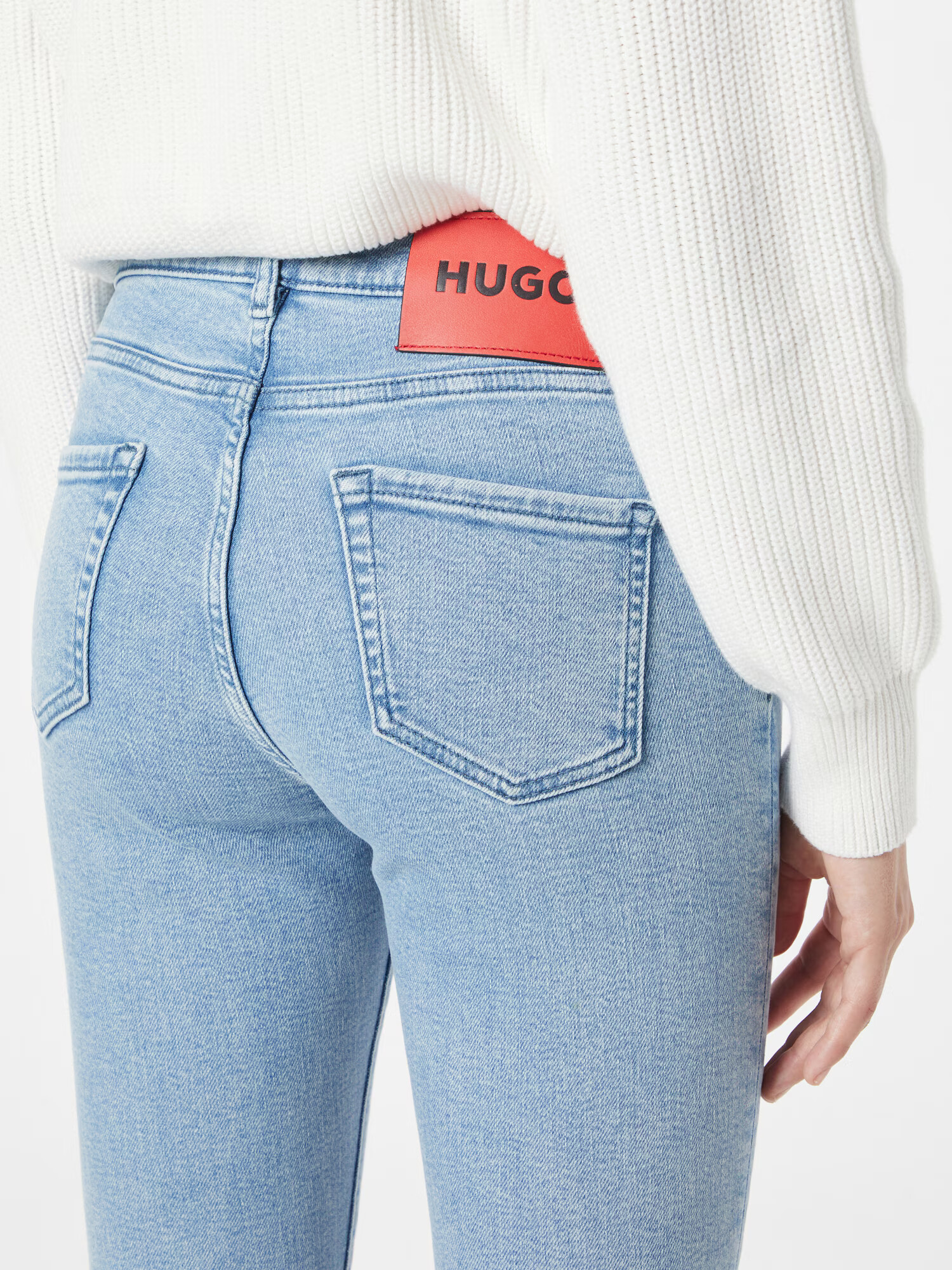 HUGO Jeans albastru denim - Pled.ro