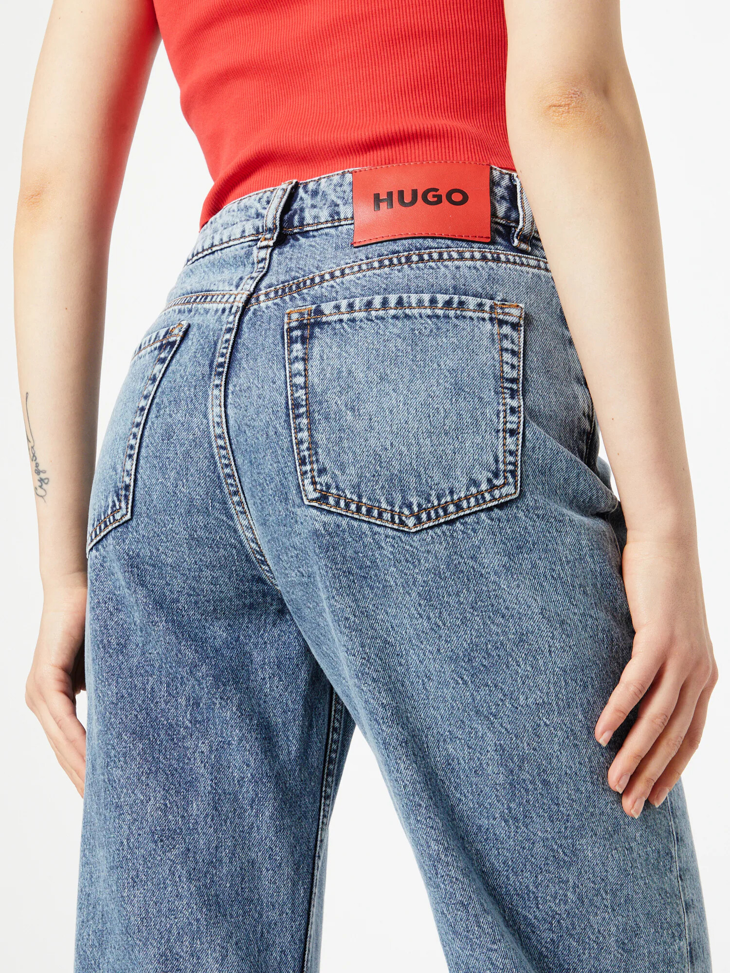 HUGO Jeans albastru denim - Pled.ro